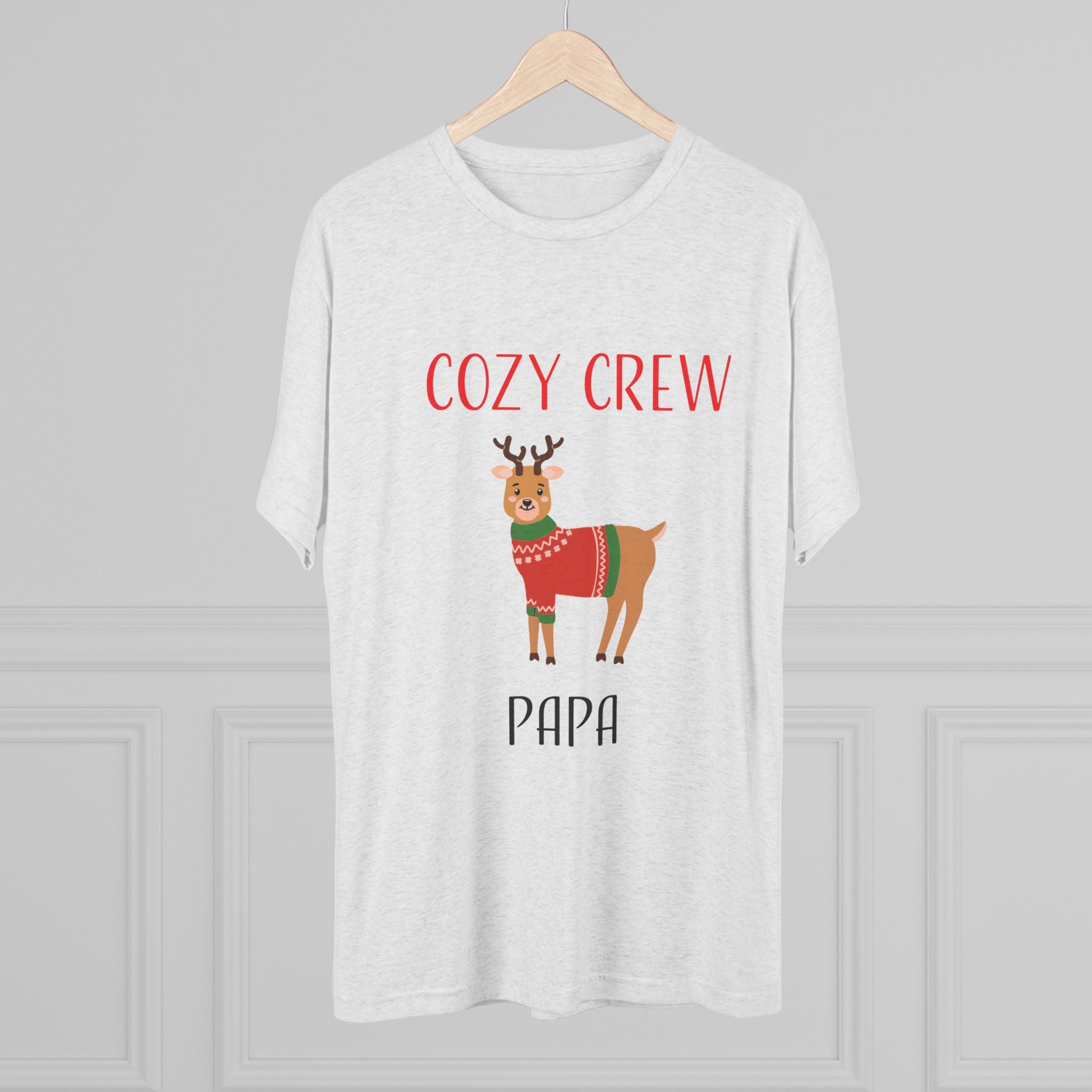 Teeshirt: Cozy Crew Reindeer Papa (Adult)