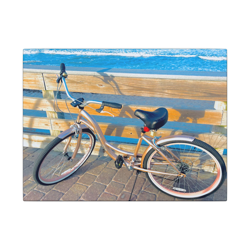 Canvas Print: Beach Bicycle - Ormond-By-The-Sea