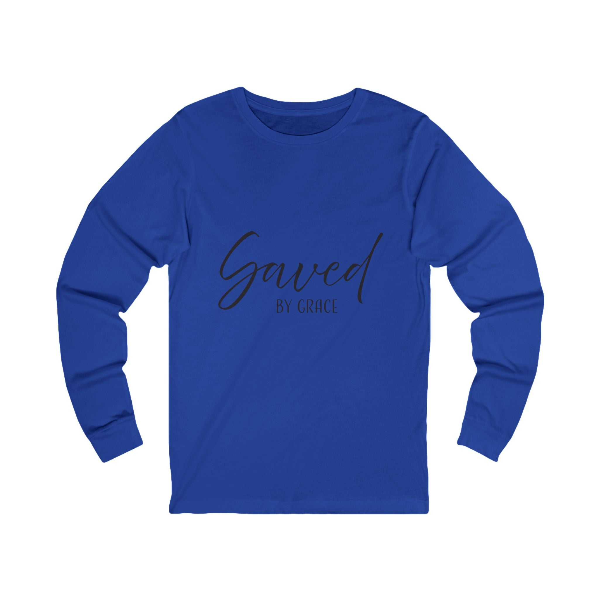 Long Sleeve Teeshirt: Inspirational - Saved by Grace