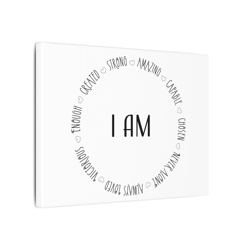 Canvas Wall Art:  Inspirational - I AM Affirmation