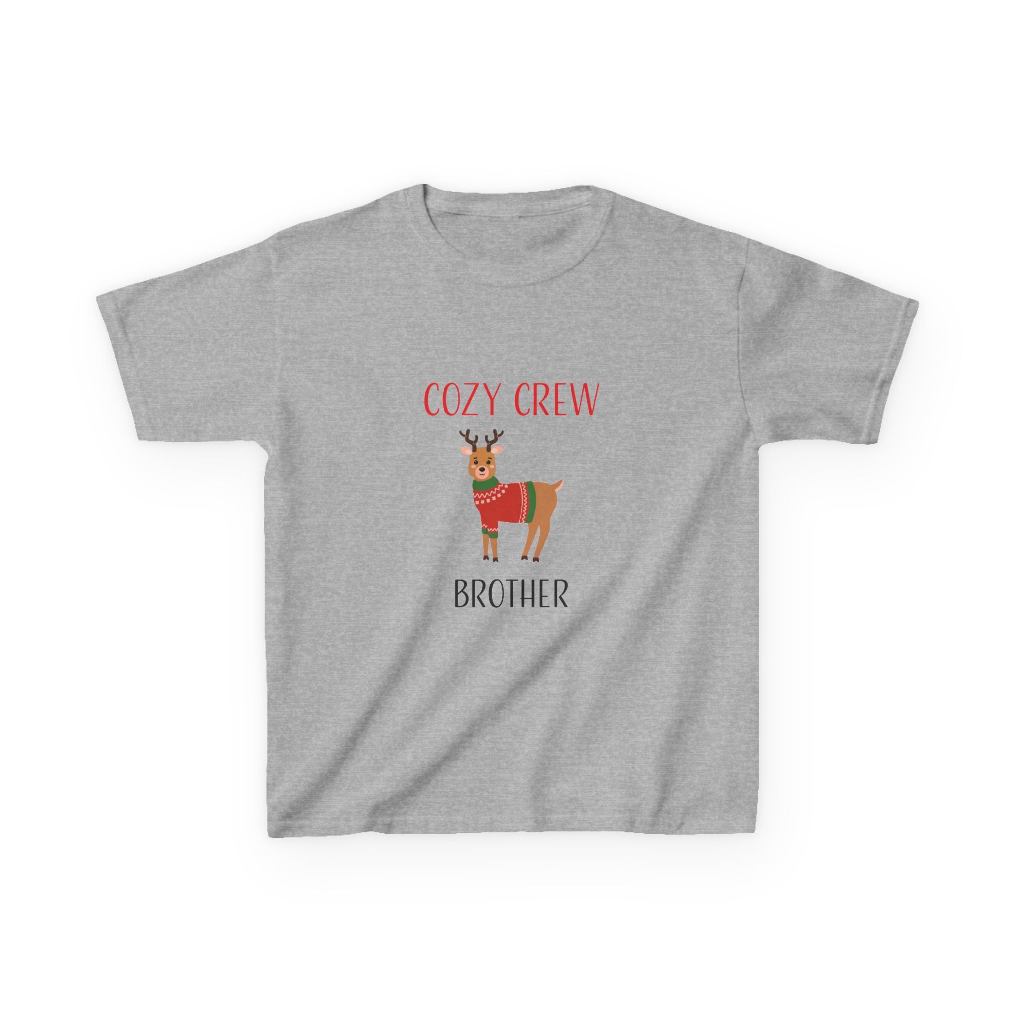 Teeshirt: Cozy Crew Reindeer Brother (Kids)