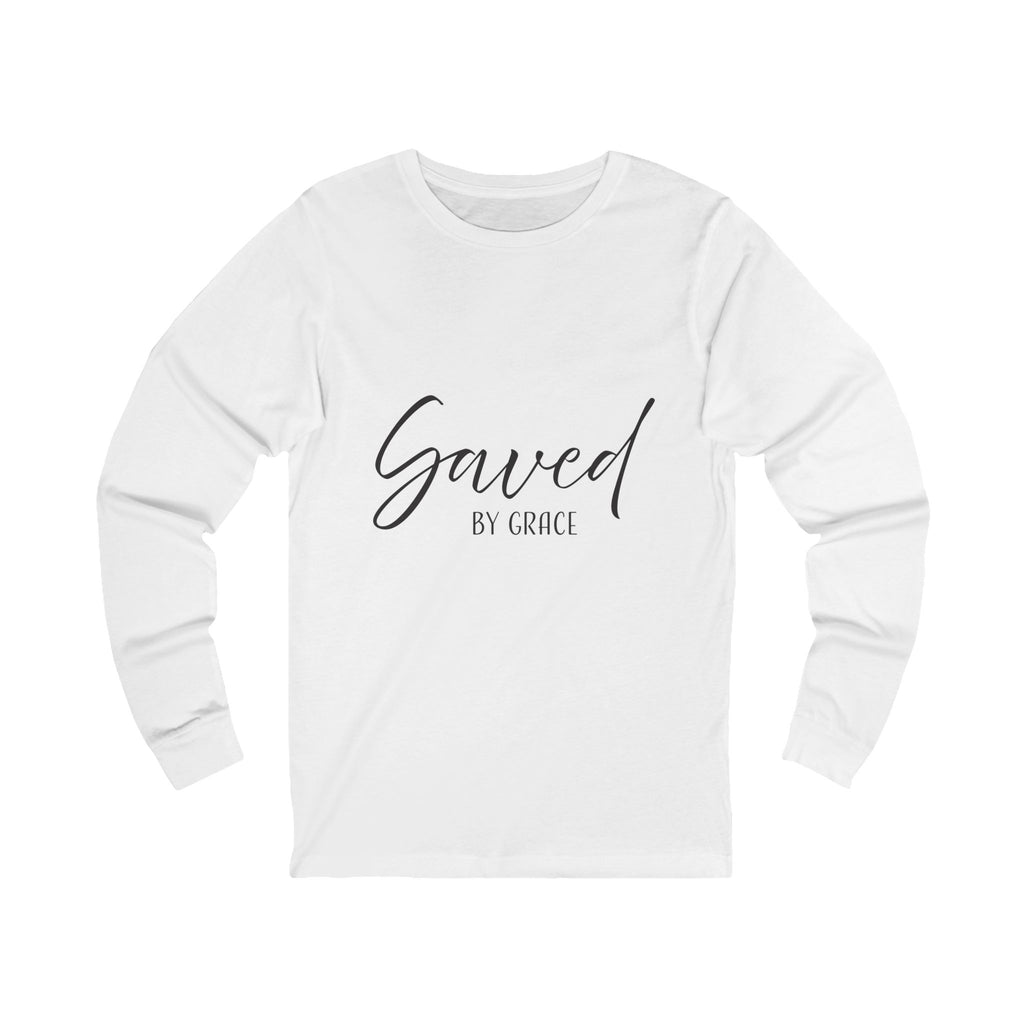 Long Sleeve Teeshirt: Inspirational - Saved by Grace