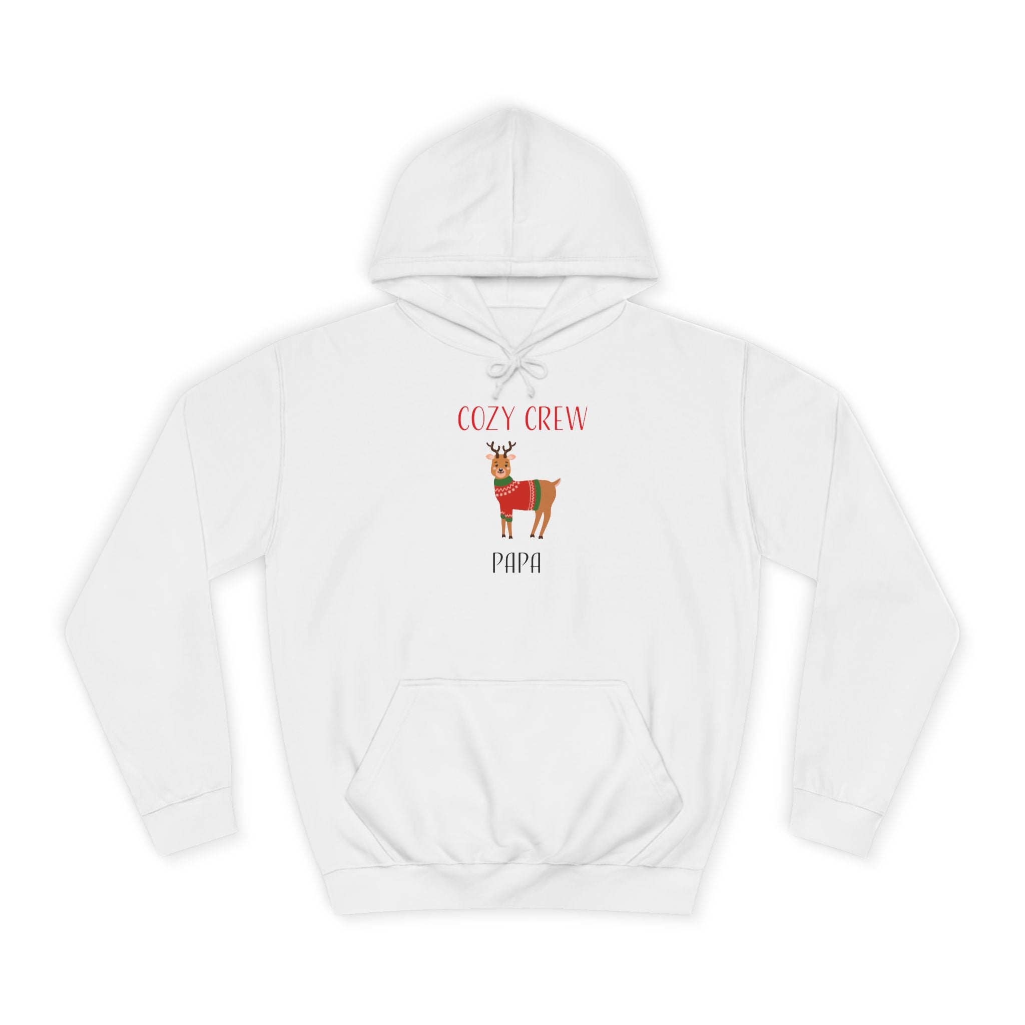 Hoodie: Cozy Crew Reindeer Papa (Adult)