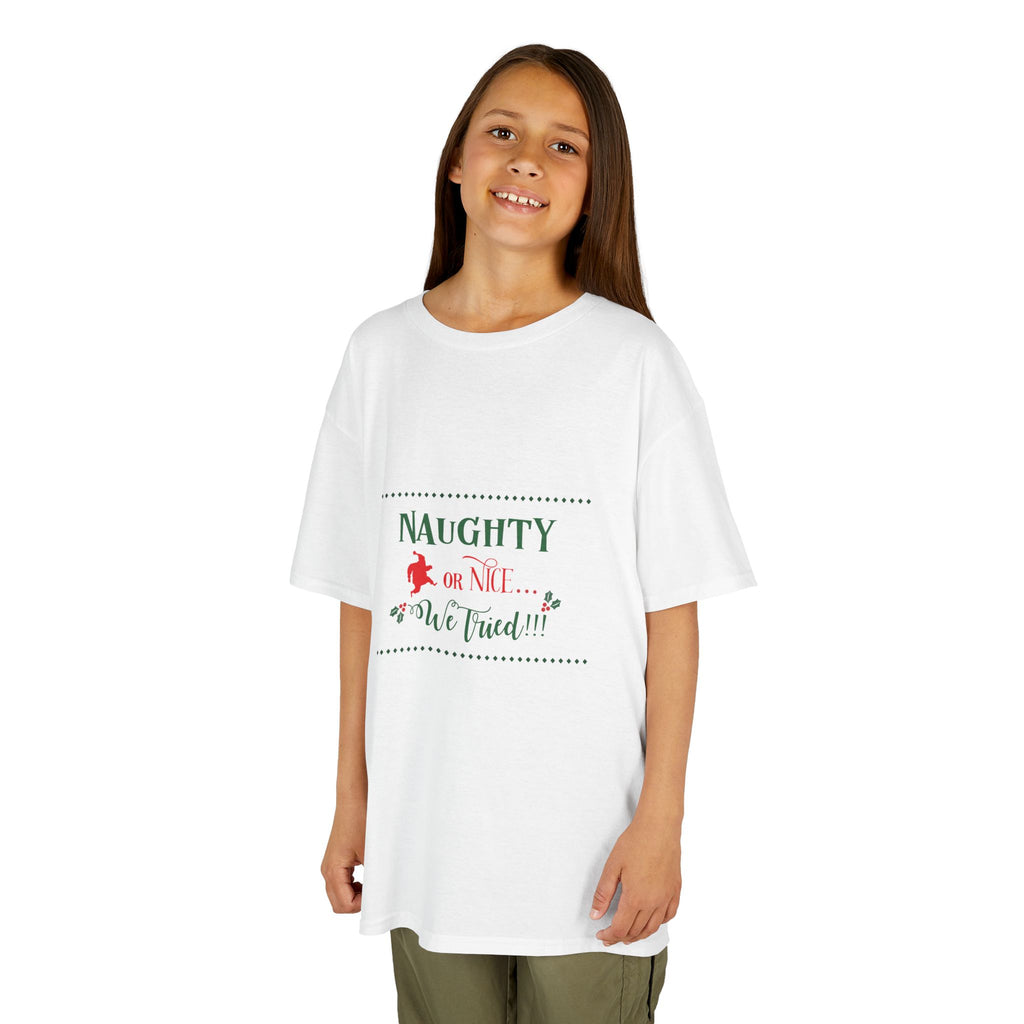 Teeshirt: Naughty or Nice... We Tried - Kid (M/F)