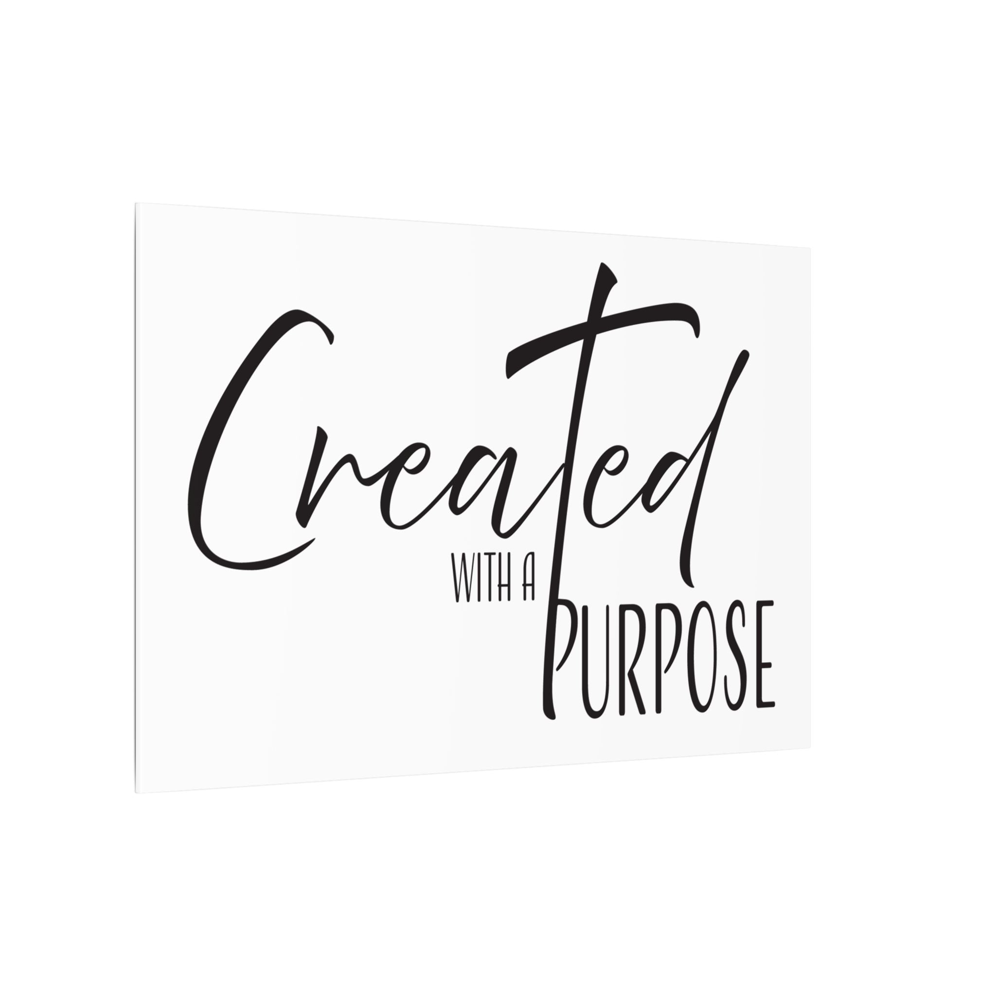 Canvas Wall Art: Inspirational - Created With A Purpose