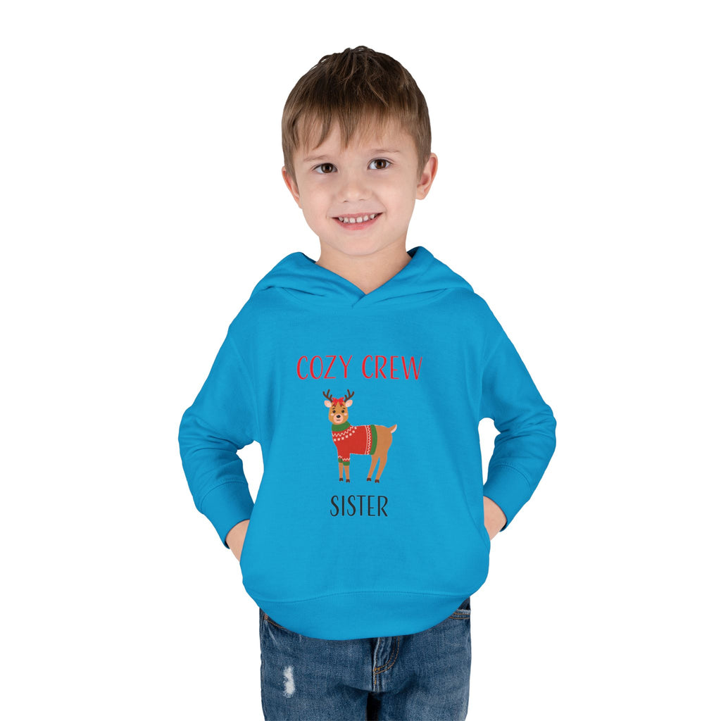Hoodie: Cozy Crew Reindeer Sister (Toddler)