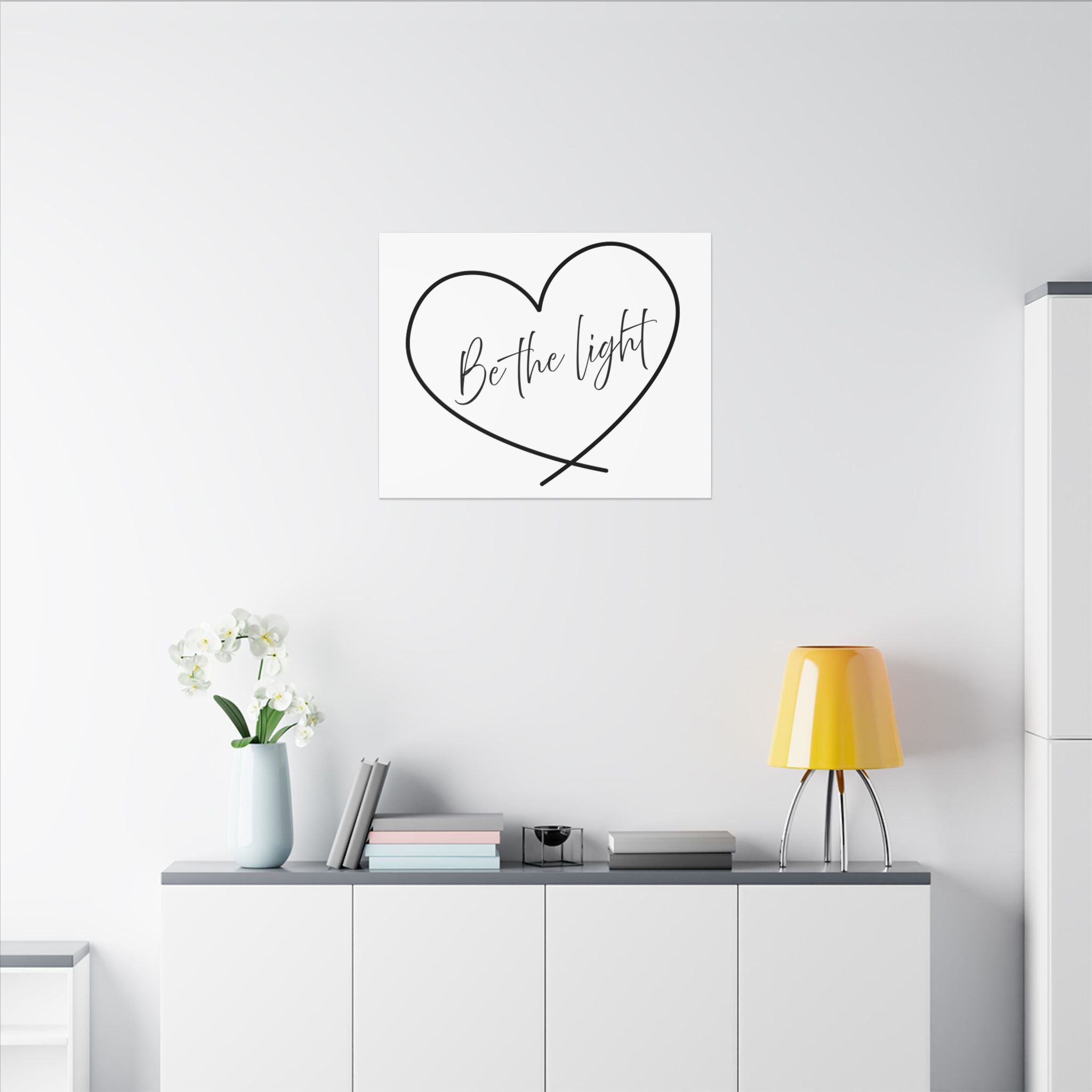 Canvas Wall Art:  Inspirational - Be the Light Heart