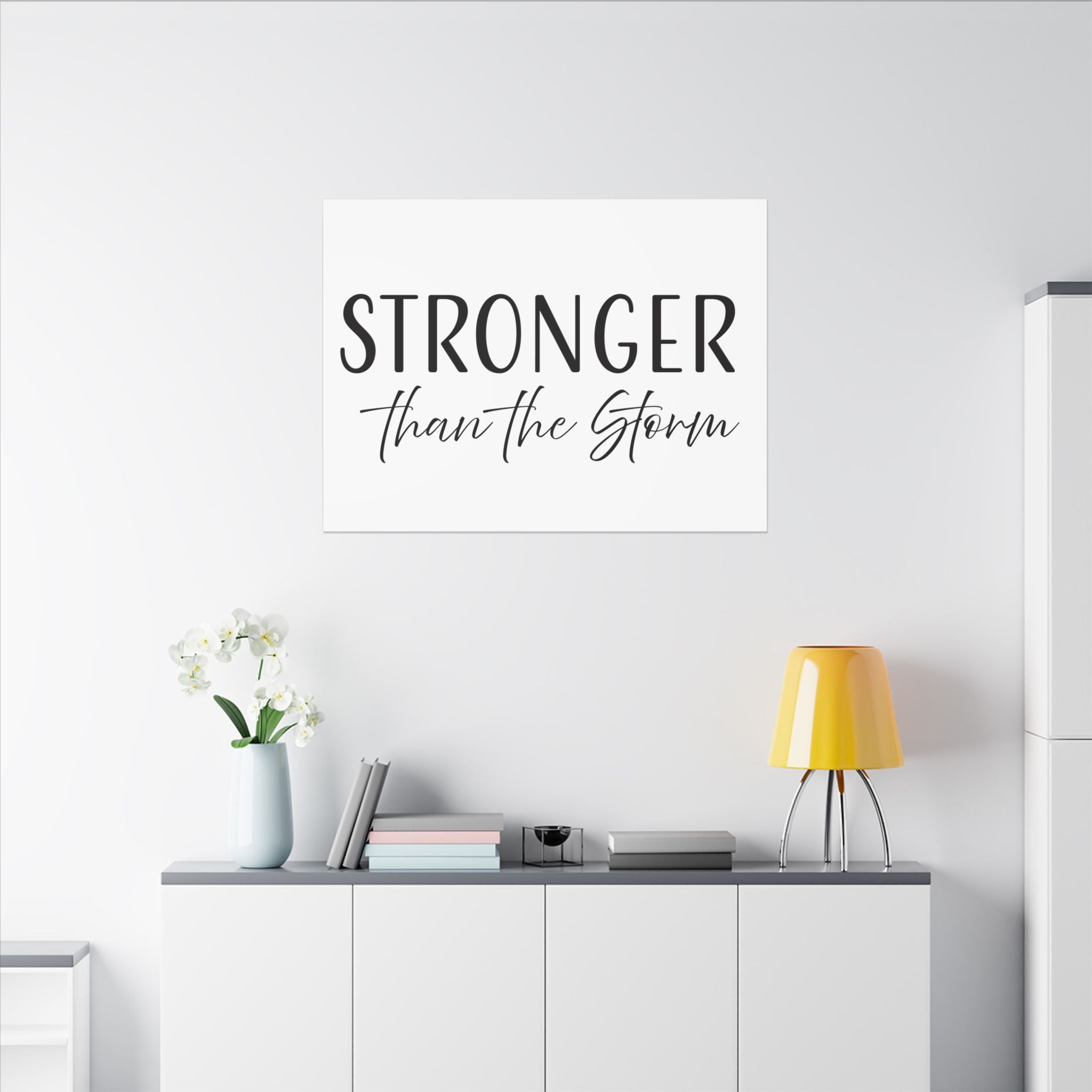 Canvas Wall Art:  Inspirational - Stronger Than the Storm