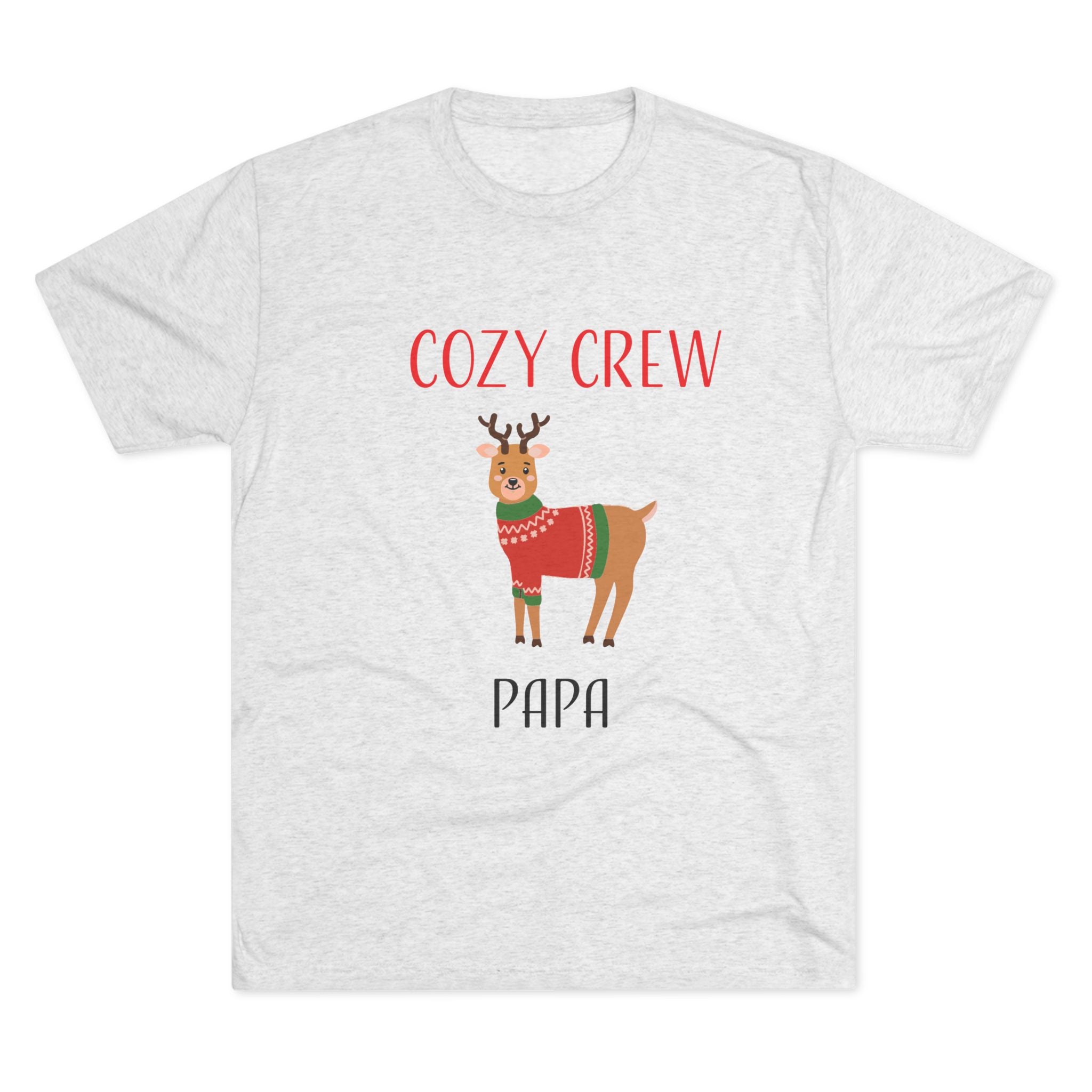Teeshirt: Cozy Crew Reindeer Papa (Adult)