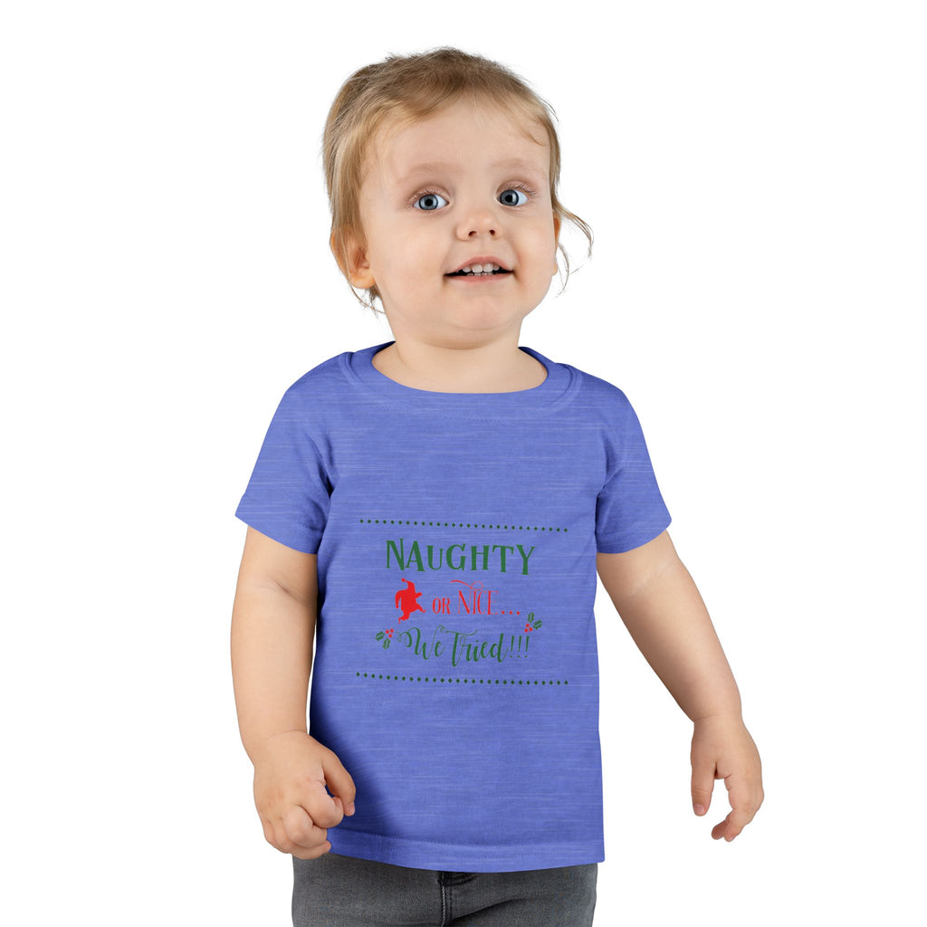 Teeshirt: Naughty or Nice... We Tried - Toddler (M/F)