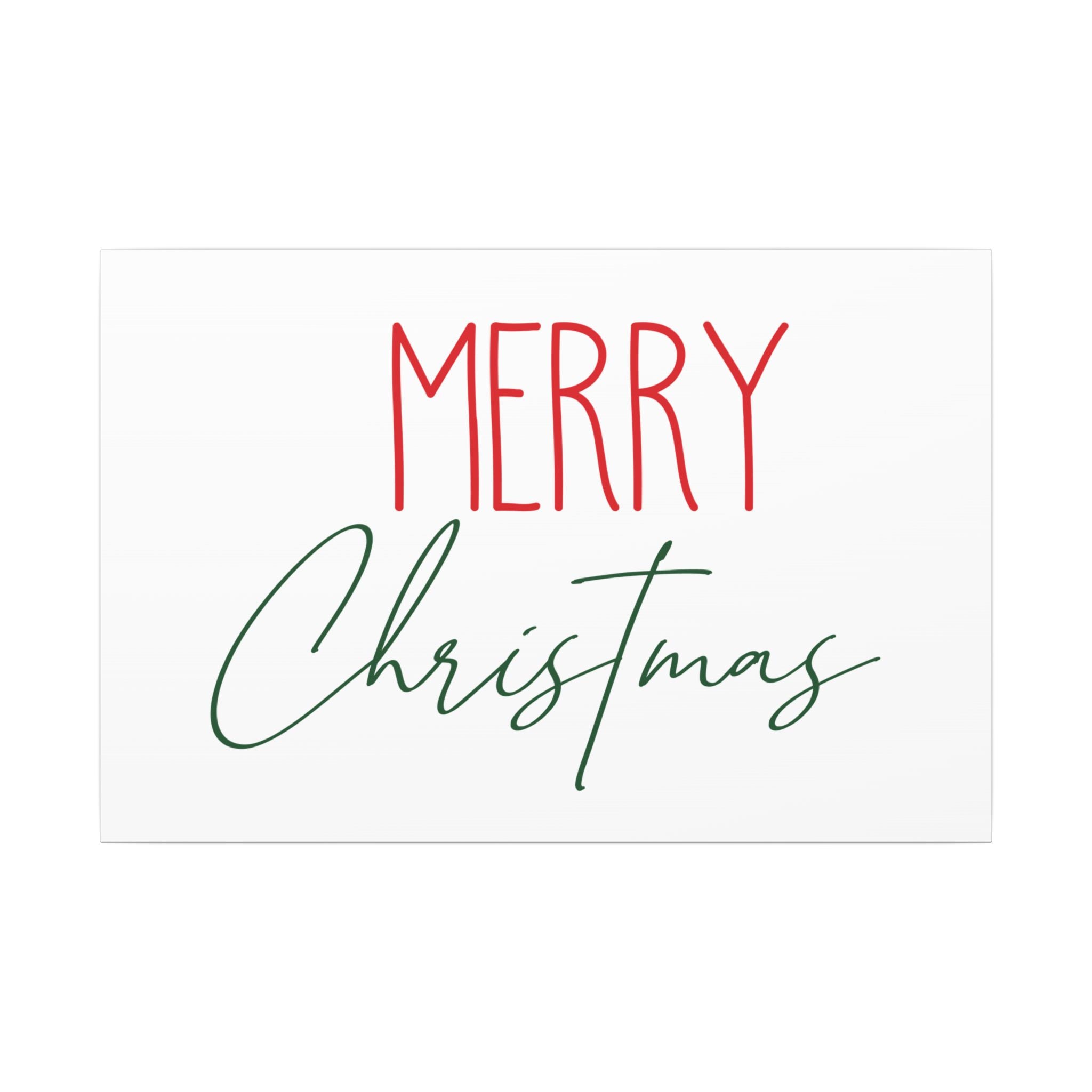 Canvas Wall Art: Holiday - Merry Christmas