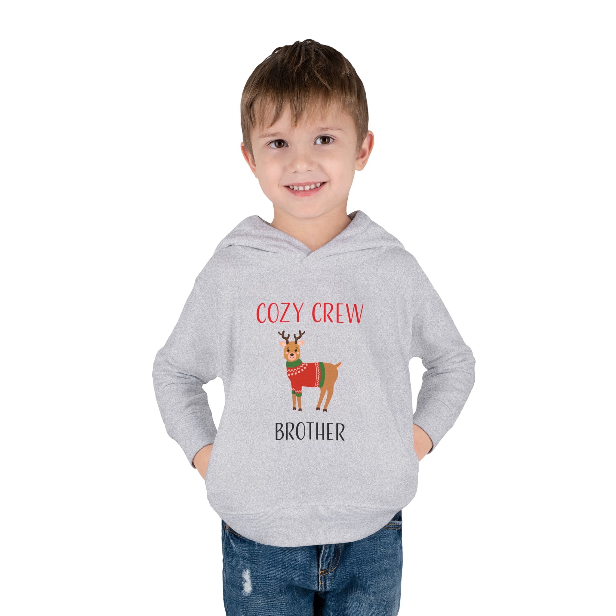 Hoodie: Cozy Crew Reindeer Brother (Toddler)