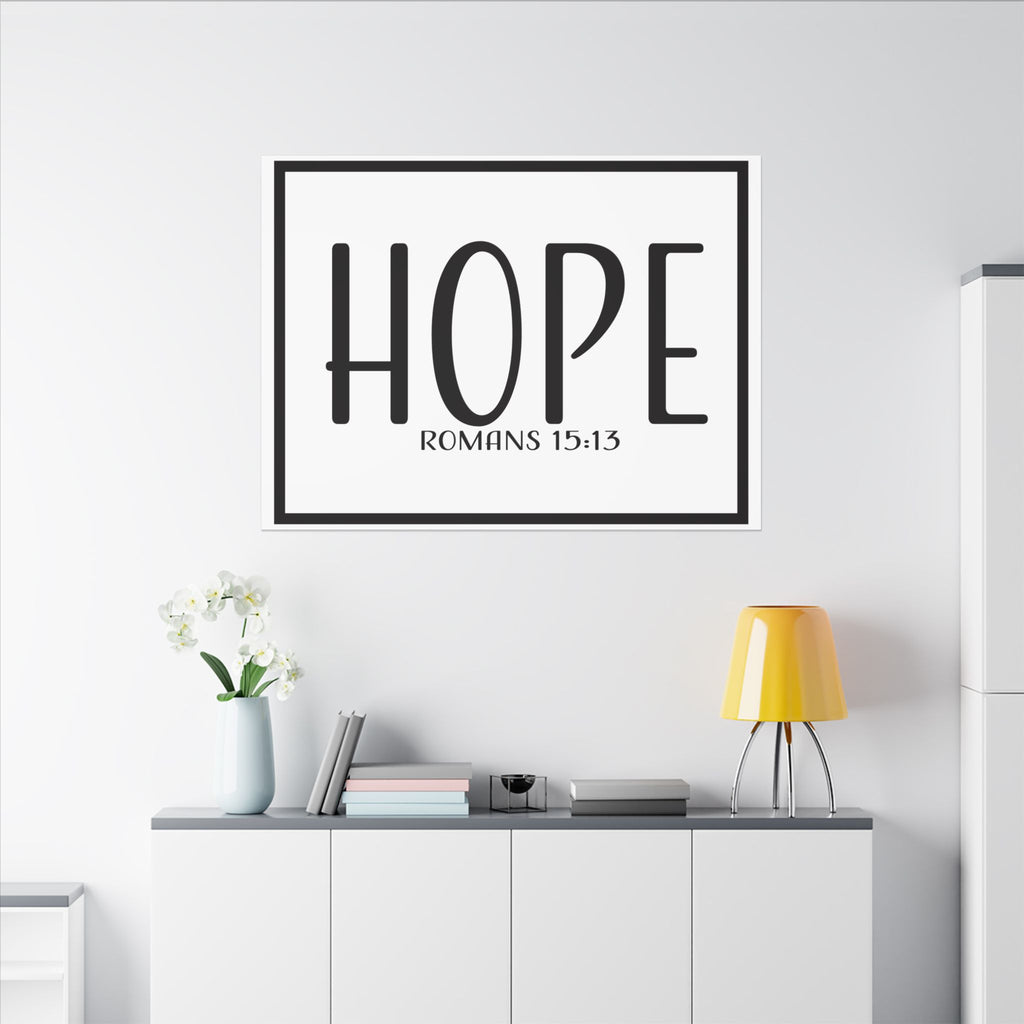 Canvas Wall Art:  Inspirational - Hope Romans 15:13
