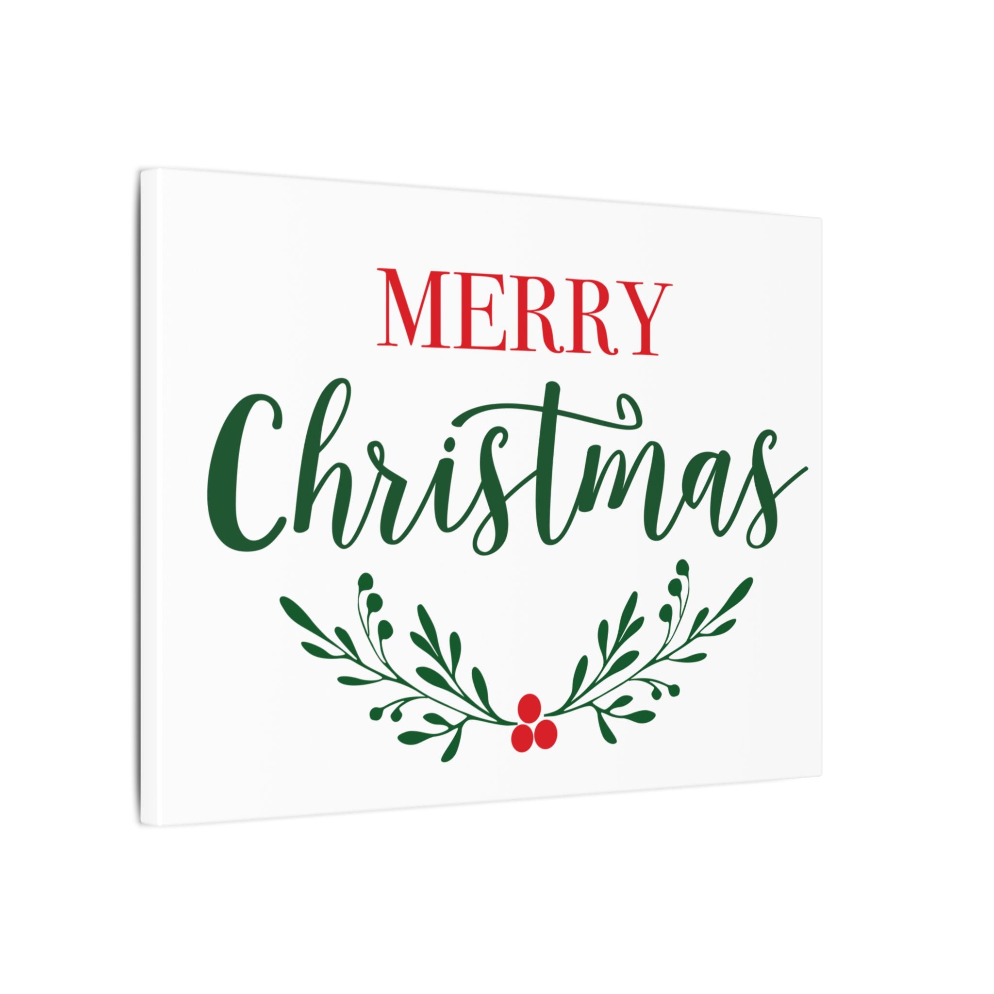 Canvas Wall Art: Holiday - Merry Christmas