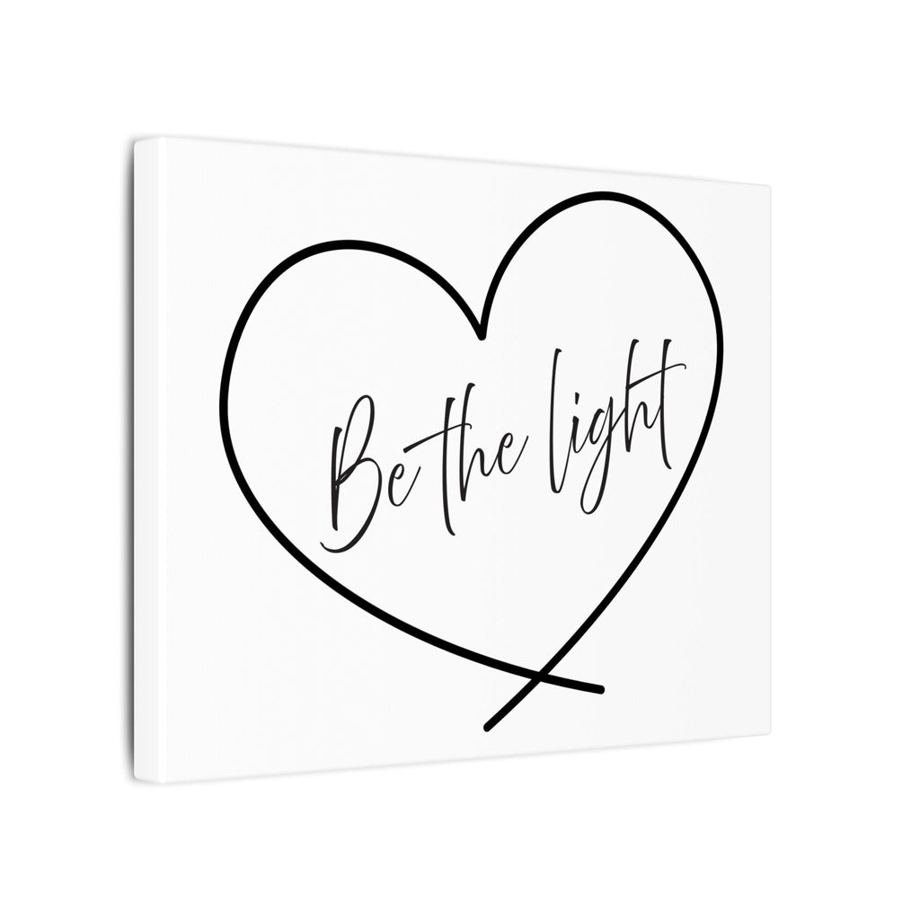 Canvas Wall Art:  Inspirational - Be the Light Heart