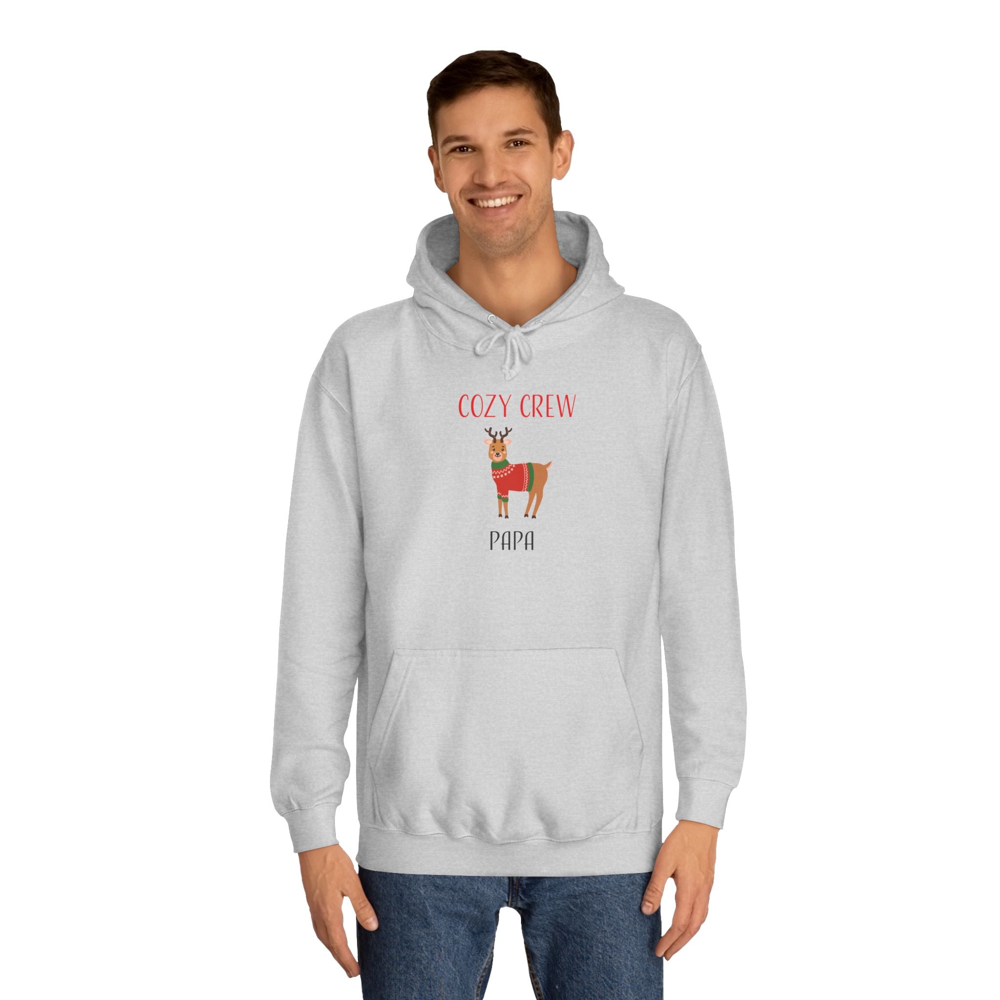 Hoodie: Cozy Crew Reindeer Papa (Adult)