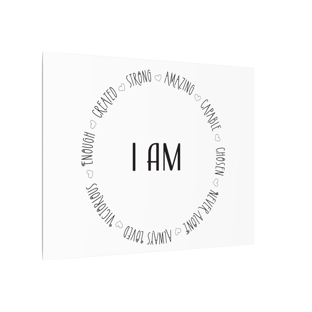 Canvas Wall Art:  Inspirational - I AM Affirmation