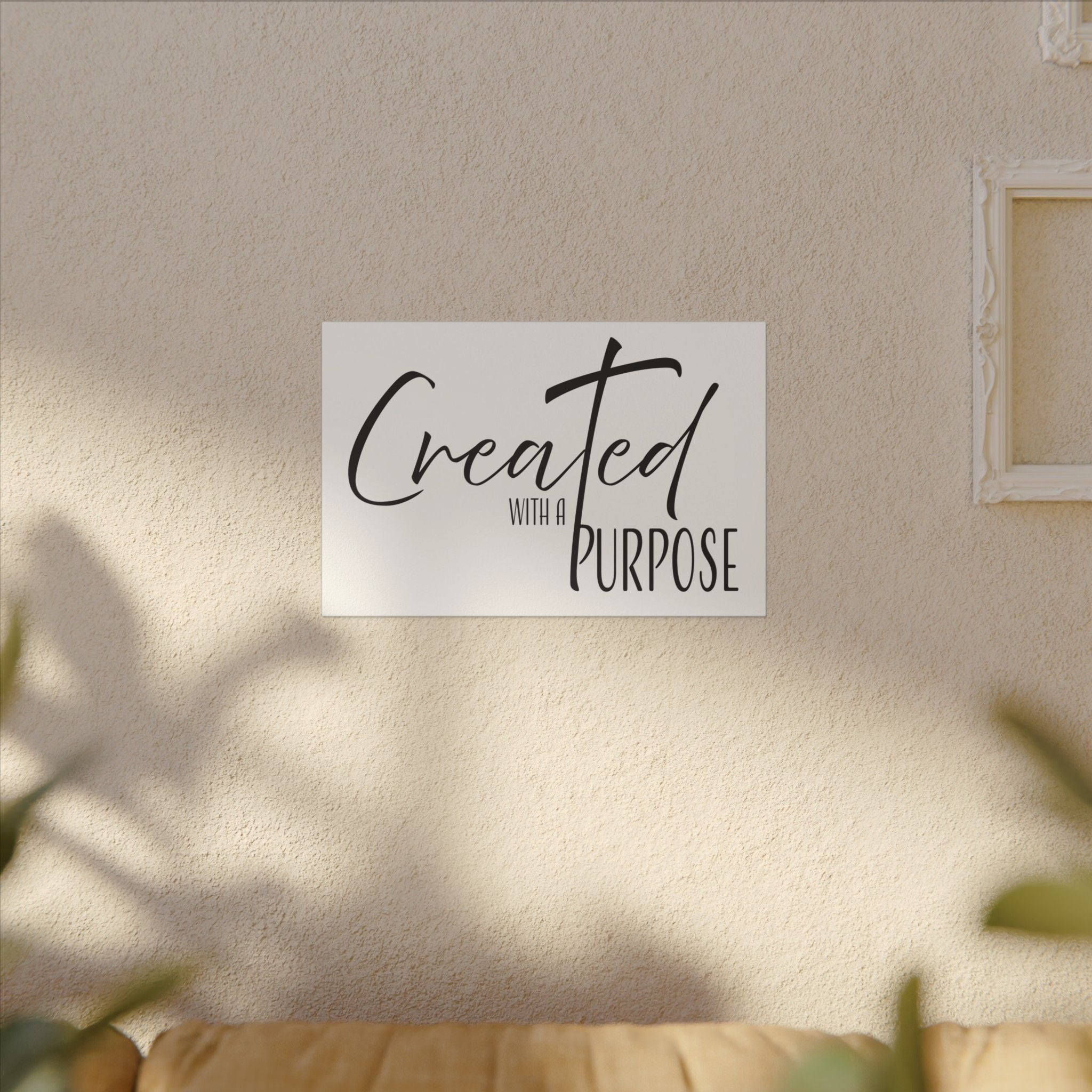 Canvas Wall Art: Inspirational - Created With A Purpose