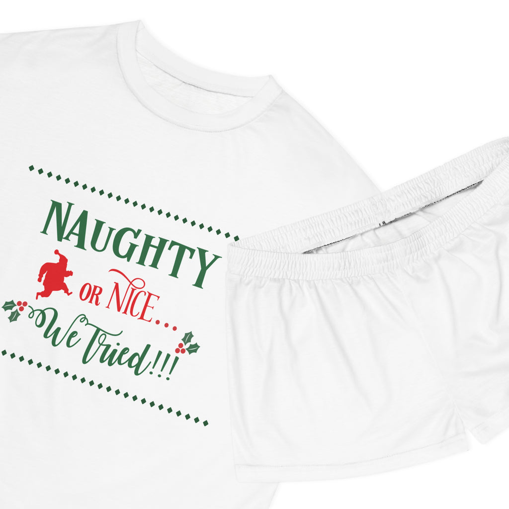 Short Pajama Set: Naughty or Nice - We Tried