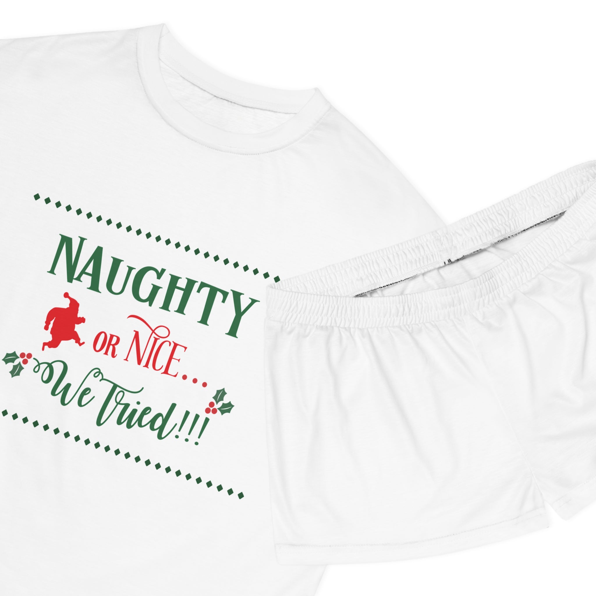 Short Pajama Set: Naughty or Nice - We Tried