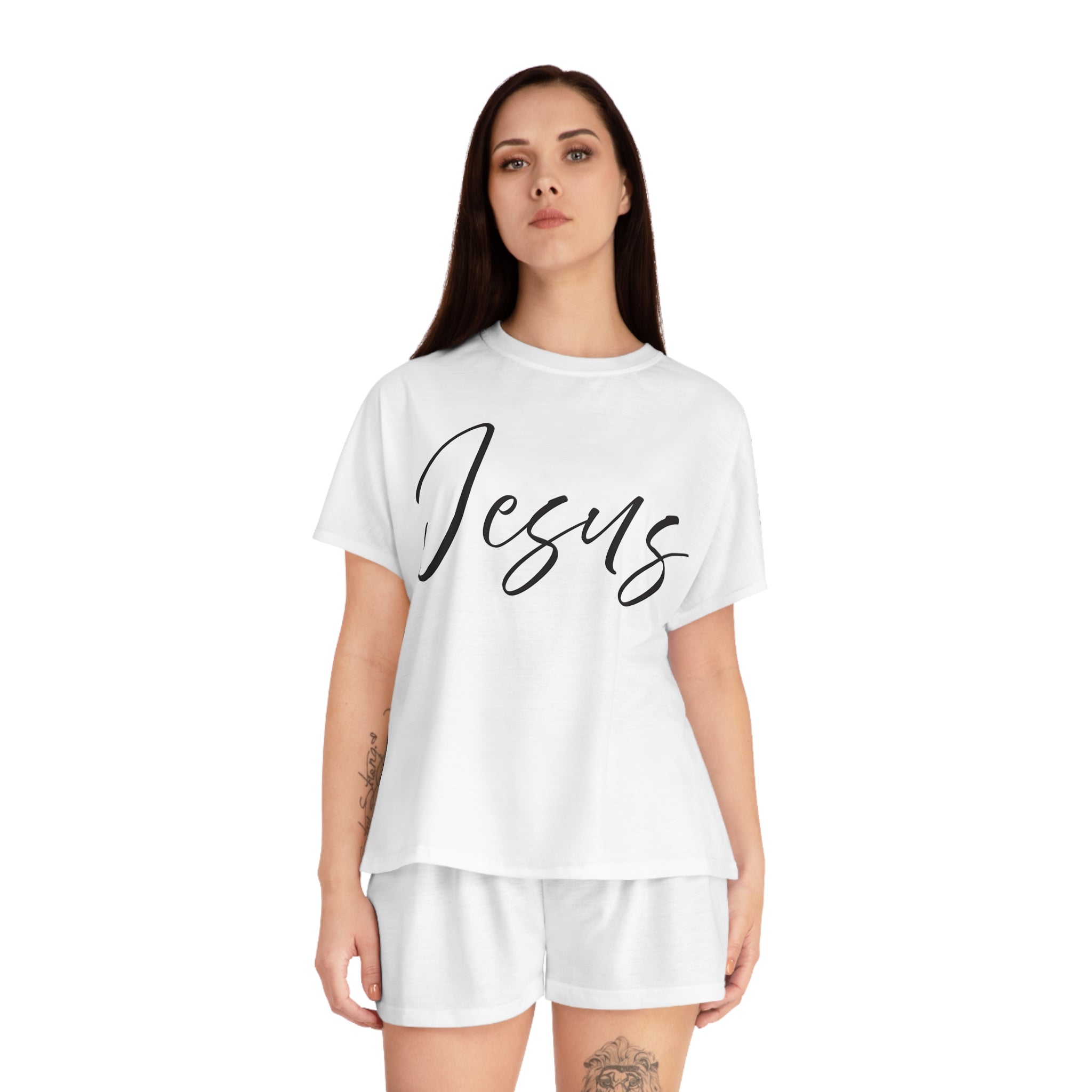 Short Pajama Set: Inspirational - Jesus