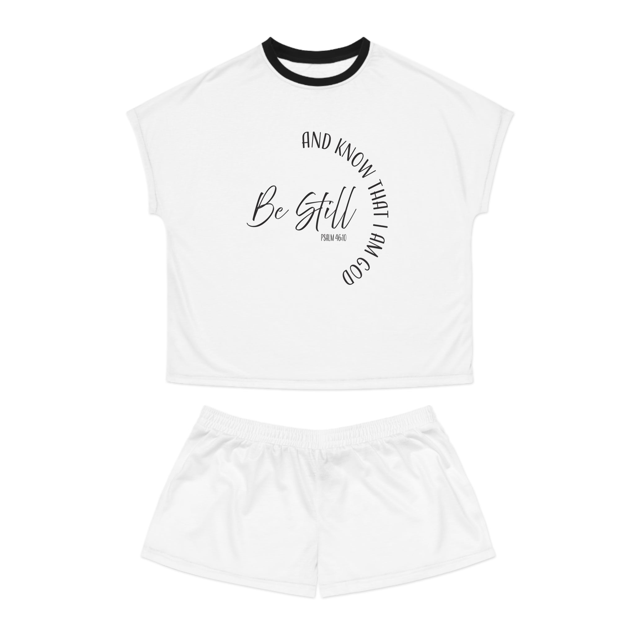 Short Pajama Set: Be Still