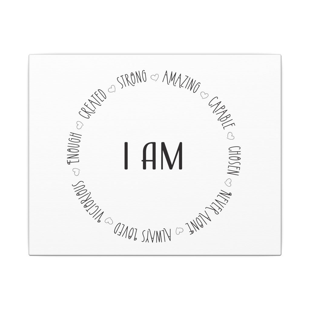 Canvas Wall Art:  Inspirational - I AM Affirmation