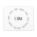 Canvas Wall Art:  Inspirational - I AM Affirmation