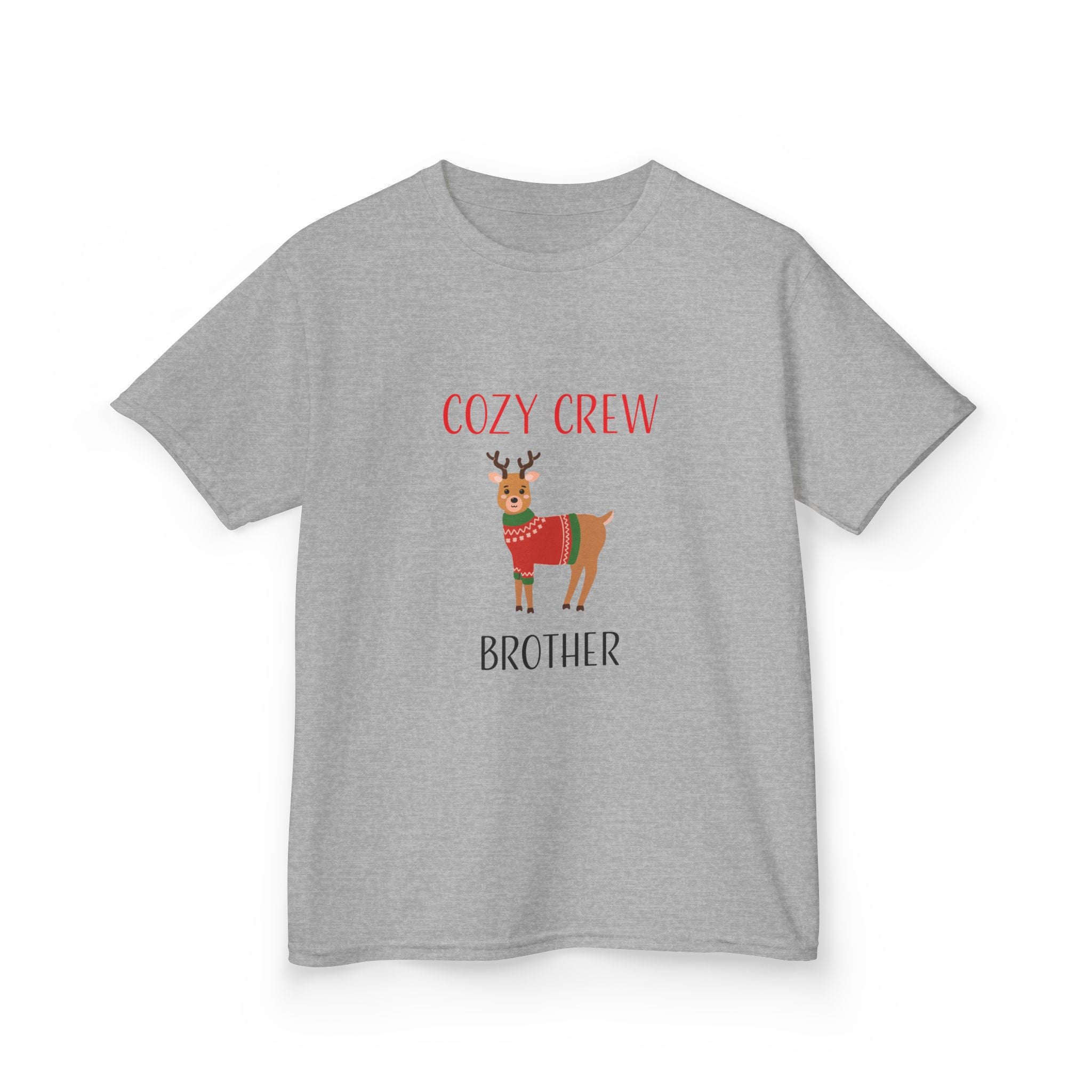 Teeshirt: Cozy Crew Reindeer Brother (Kids)
