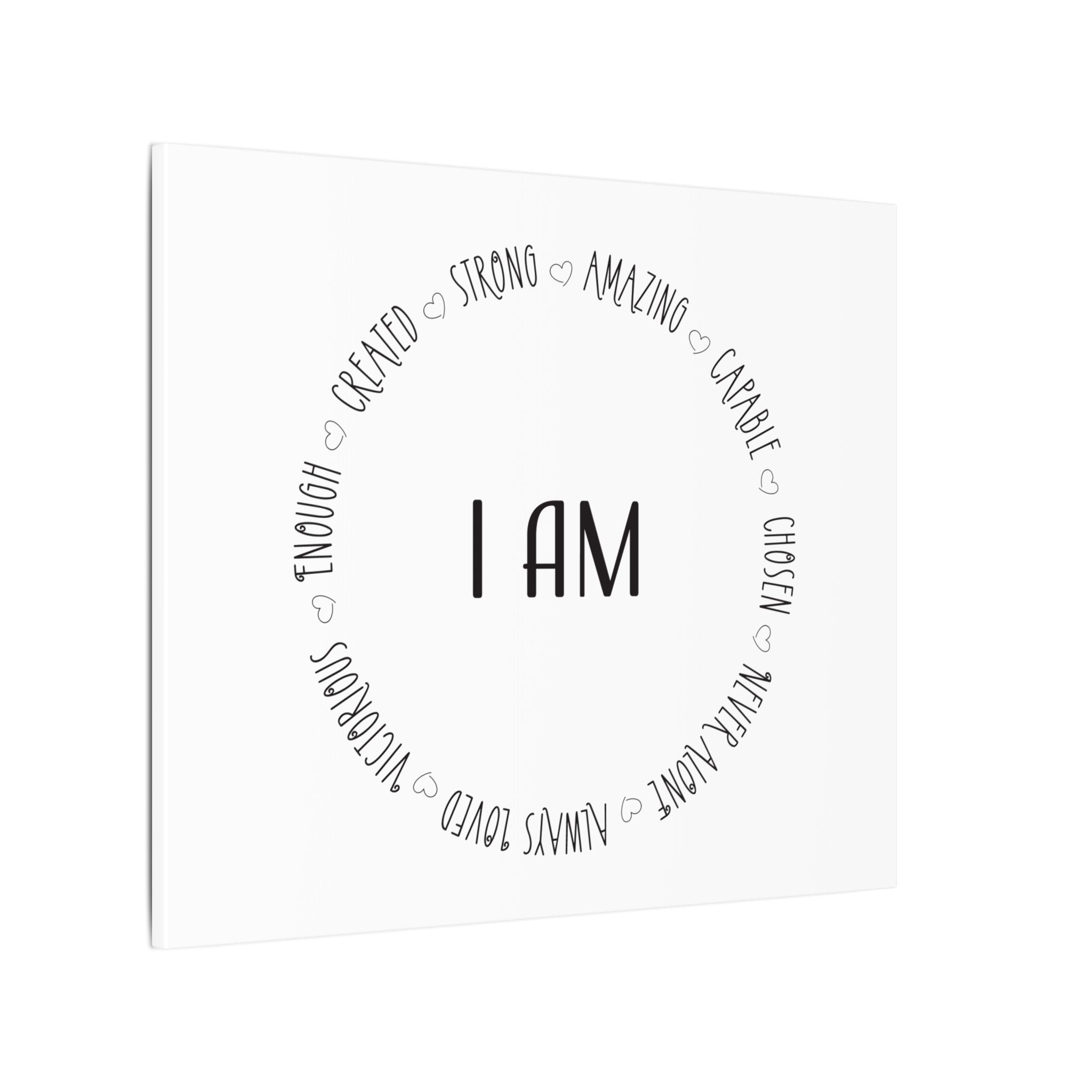 Canvas Wall Art:  Inspirational - I AM Affirmation