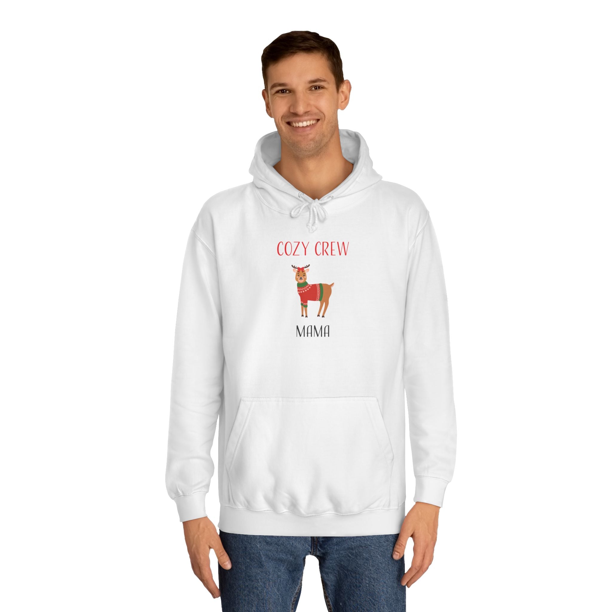 Hoodie: Cozy Crew Reindeer Mama (Adult)