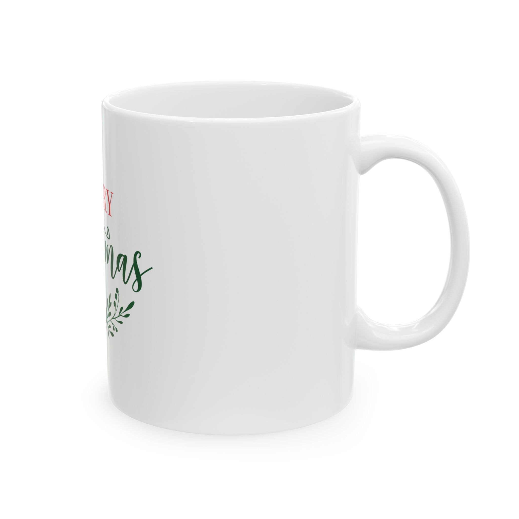 Cermamic Mug: Merry Christmas Script