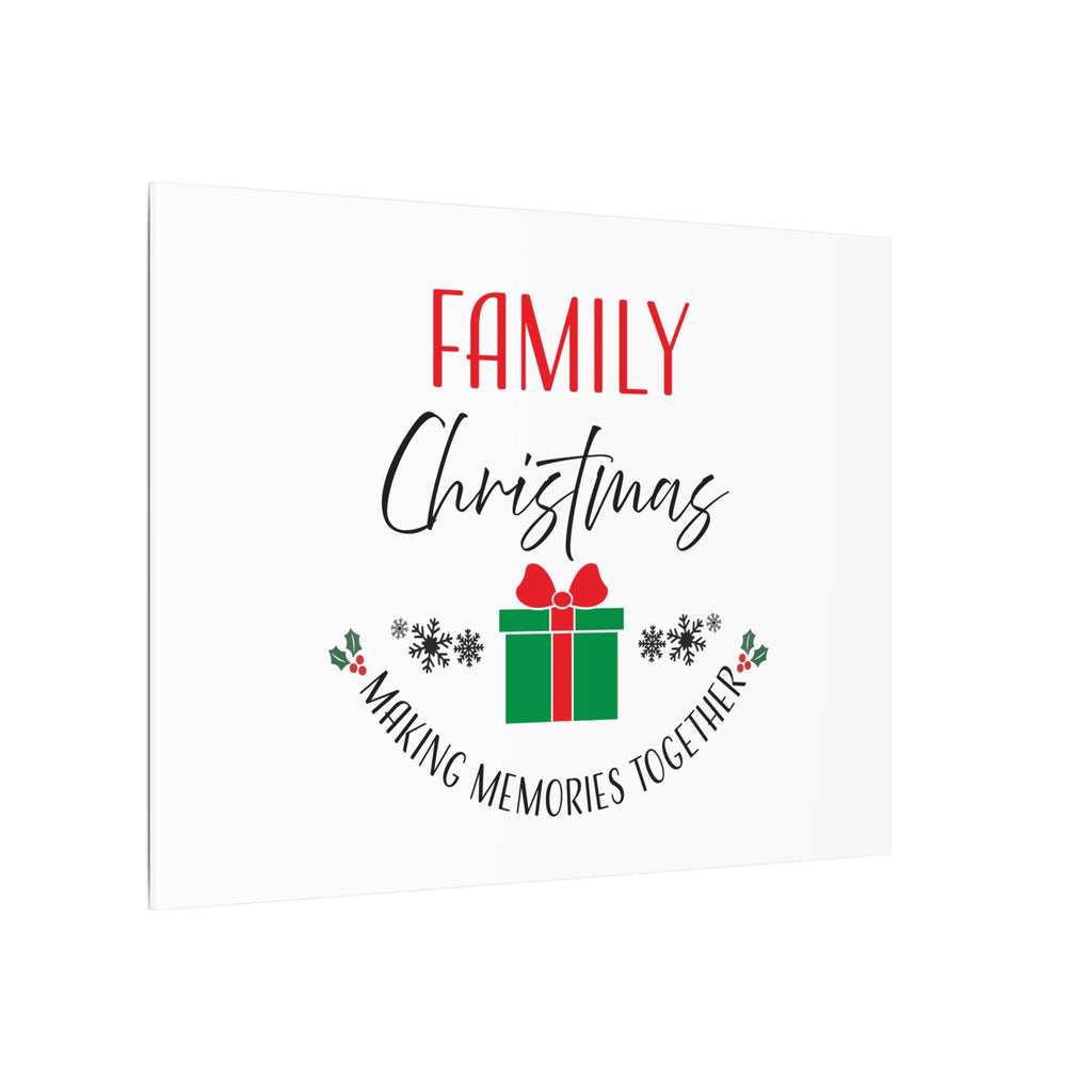 Canvas Wall Art: Family Christmas -Making Memories Together