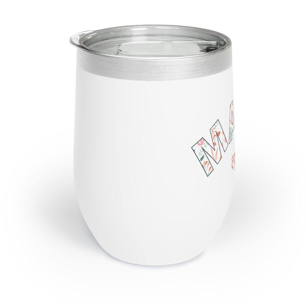 Wine Tumbler: Mama EST. 2025 - Pink Logo