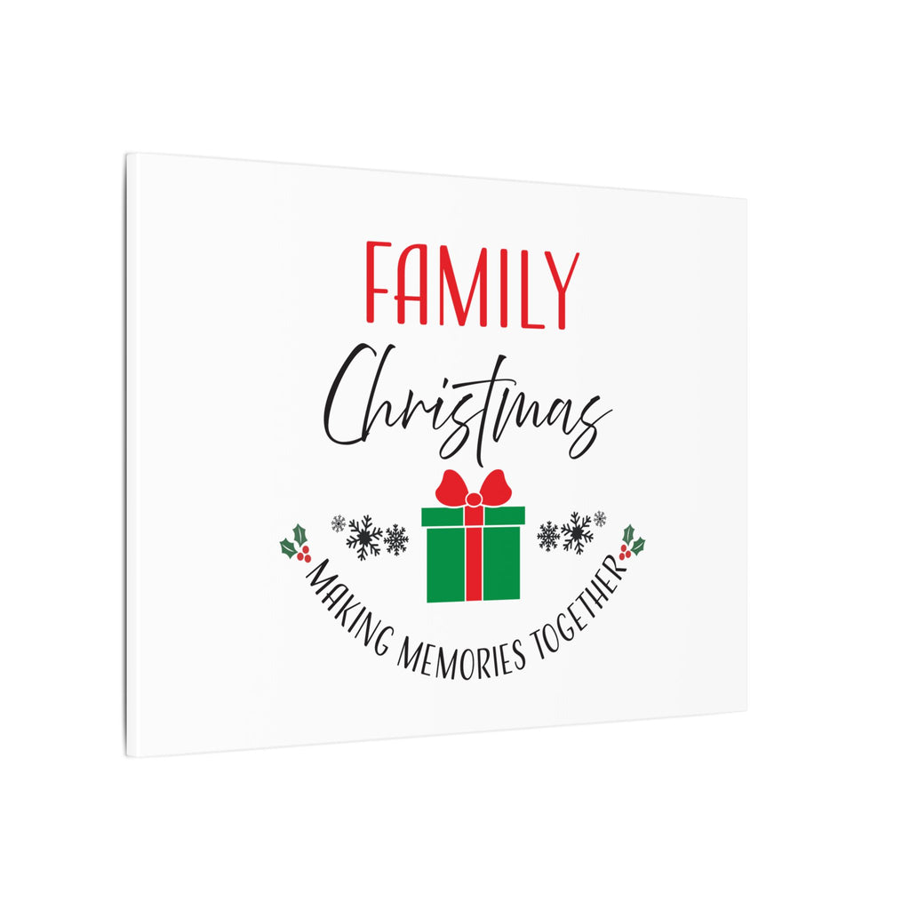 Canvas Wall Art: Family Christmas -Making Memories Together