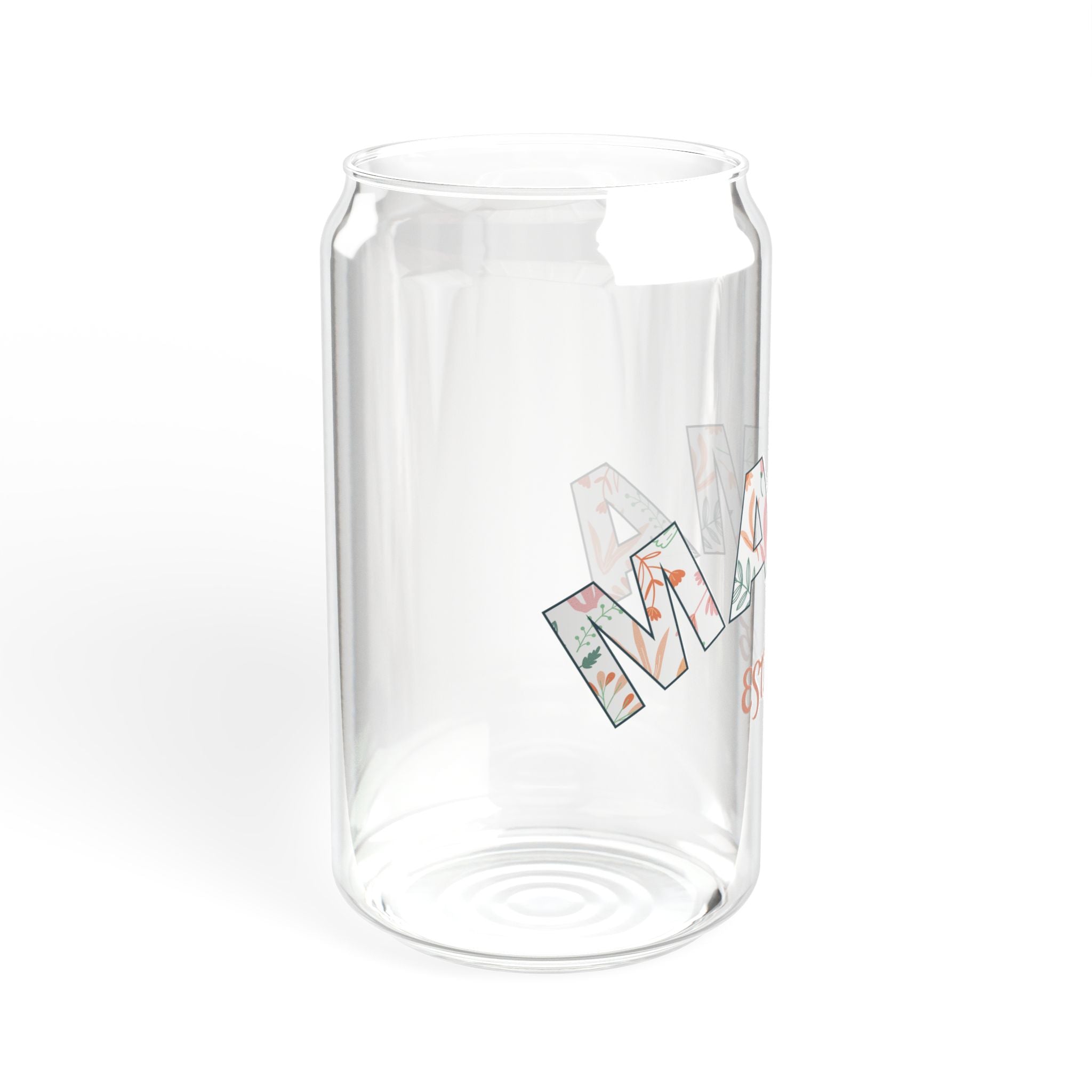 Sipper Glass: Mama with Pink Logo - (16oz)