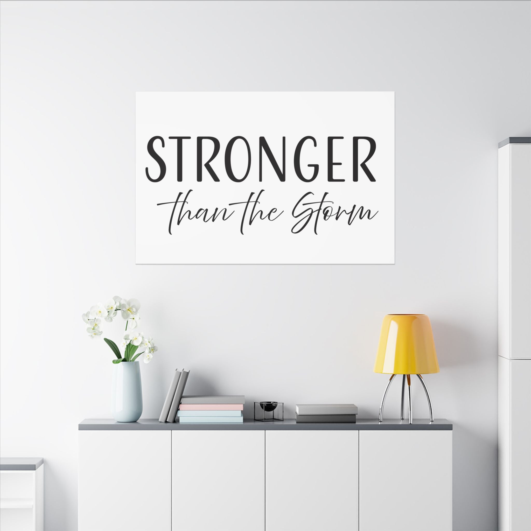 Canvas Wall Art:  Inspirational - Stronger Than the Storm