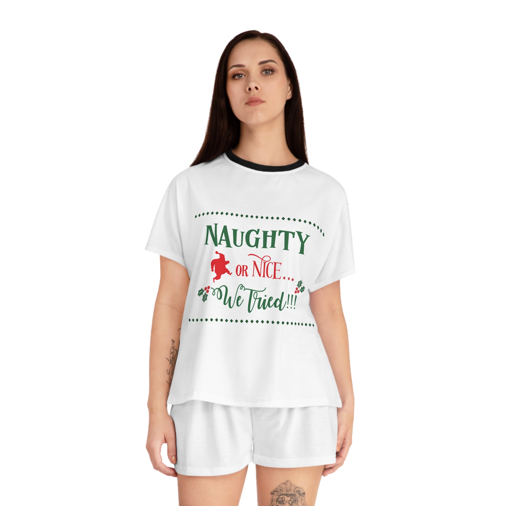 Short Pajama Set: Naughty or Nice - We Tried