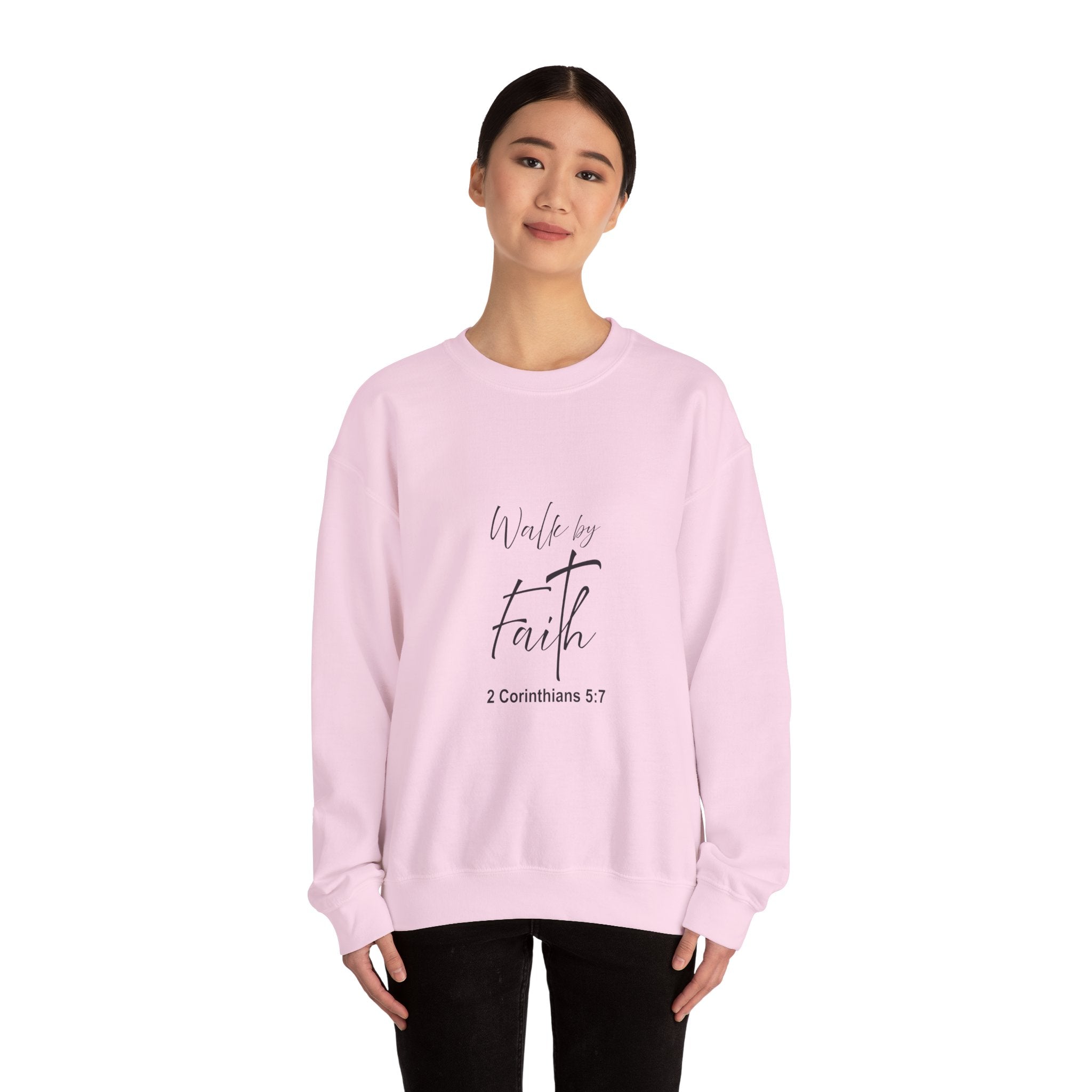 Sweatshirt: Inspirational - Walk by faith
