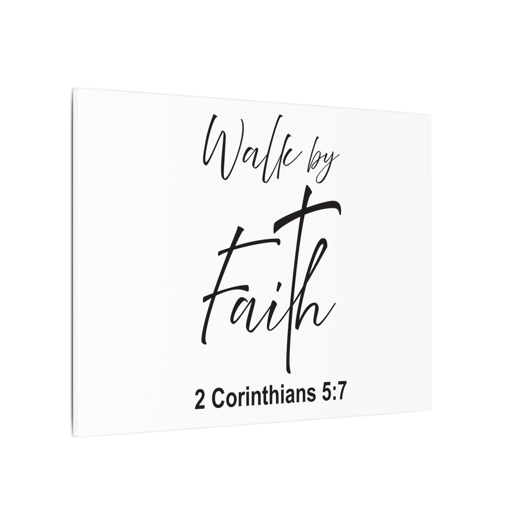 Walk by Faith Canvas Print – 2 Corinthians 5:7 Scripture Wall Art