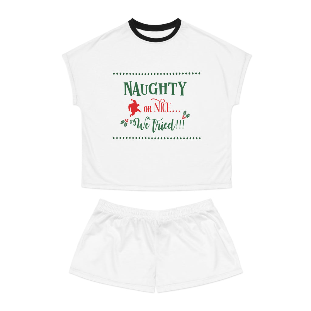 Short Pajama Set: Naughty or Nice - We Tried