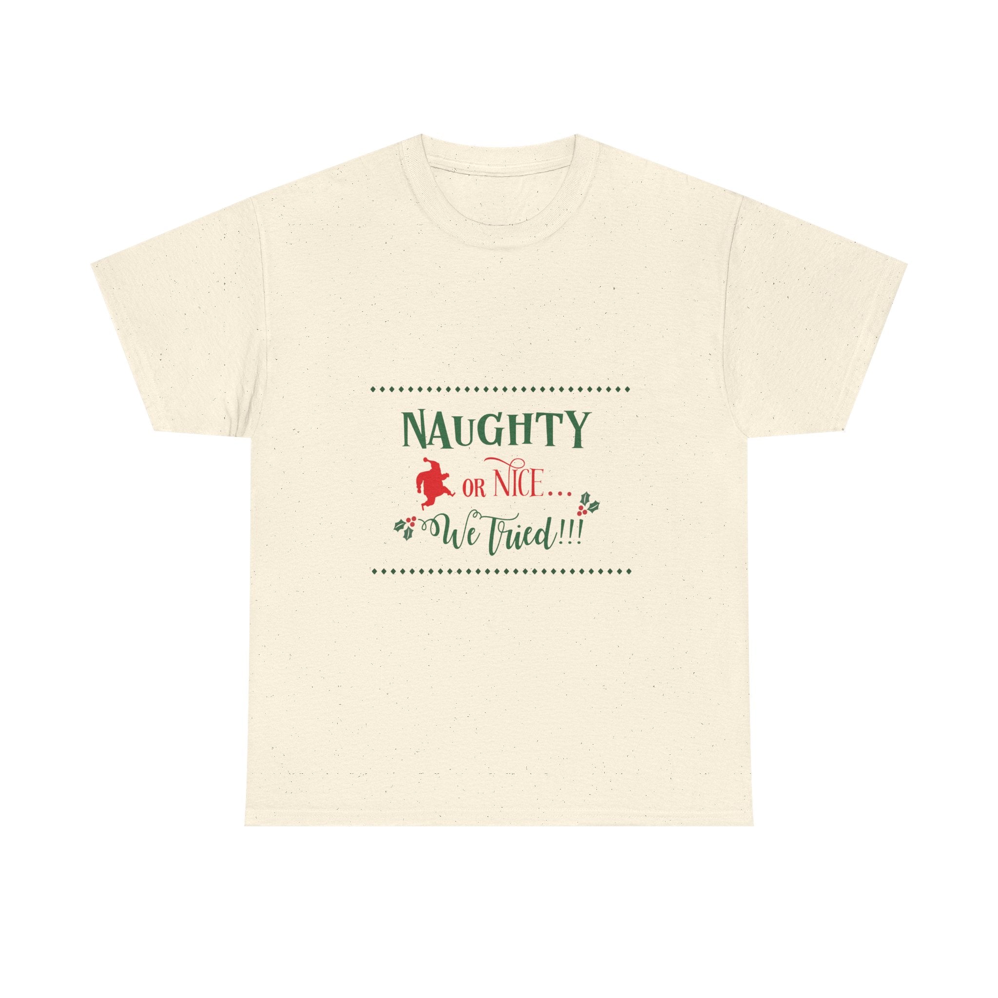 Teeshirt: Naughty or Nice... We Tried - Adult (M/F)