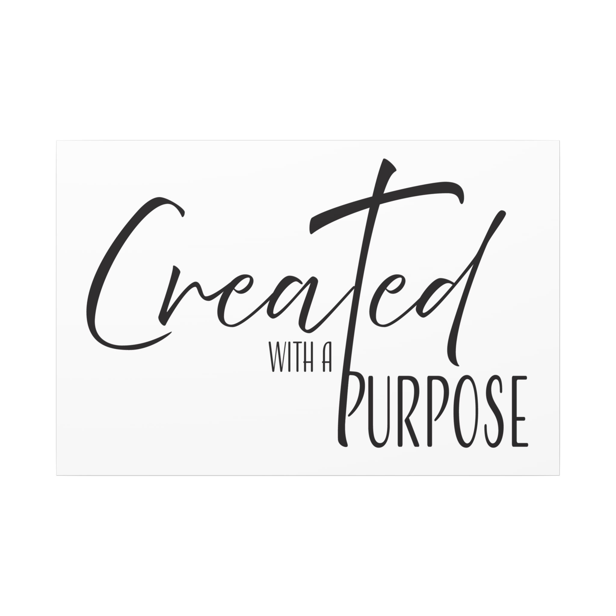 Canvas Wall Art: Inspirational - Created With A Purpose