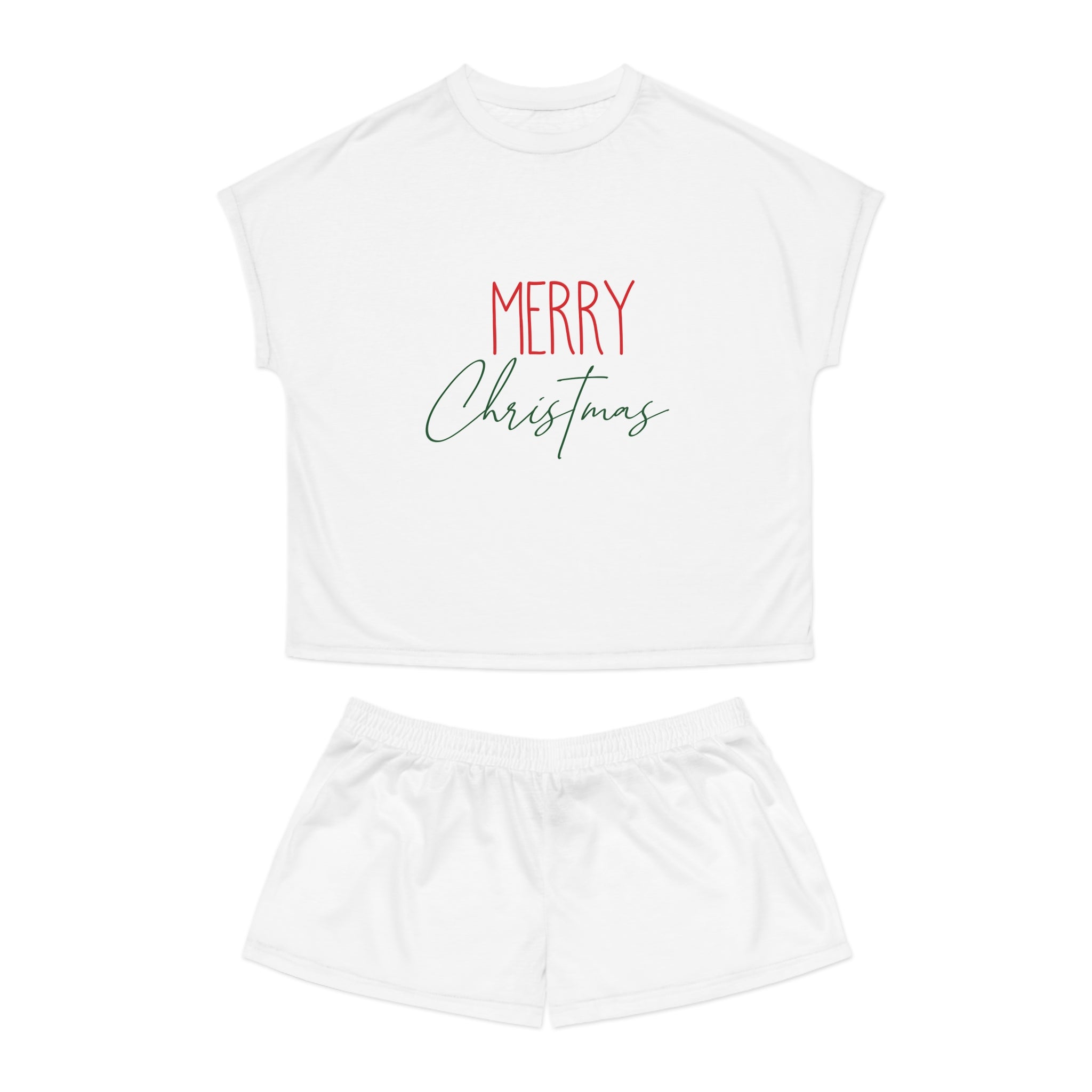 Short Pajama Set: Merry Christmas