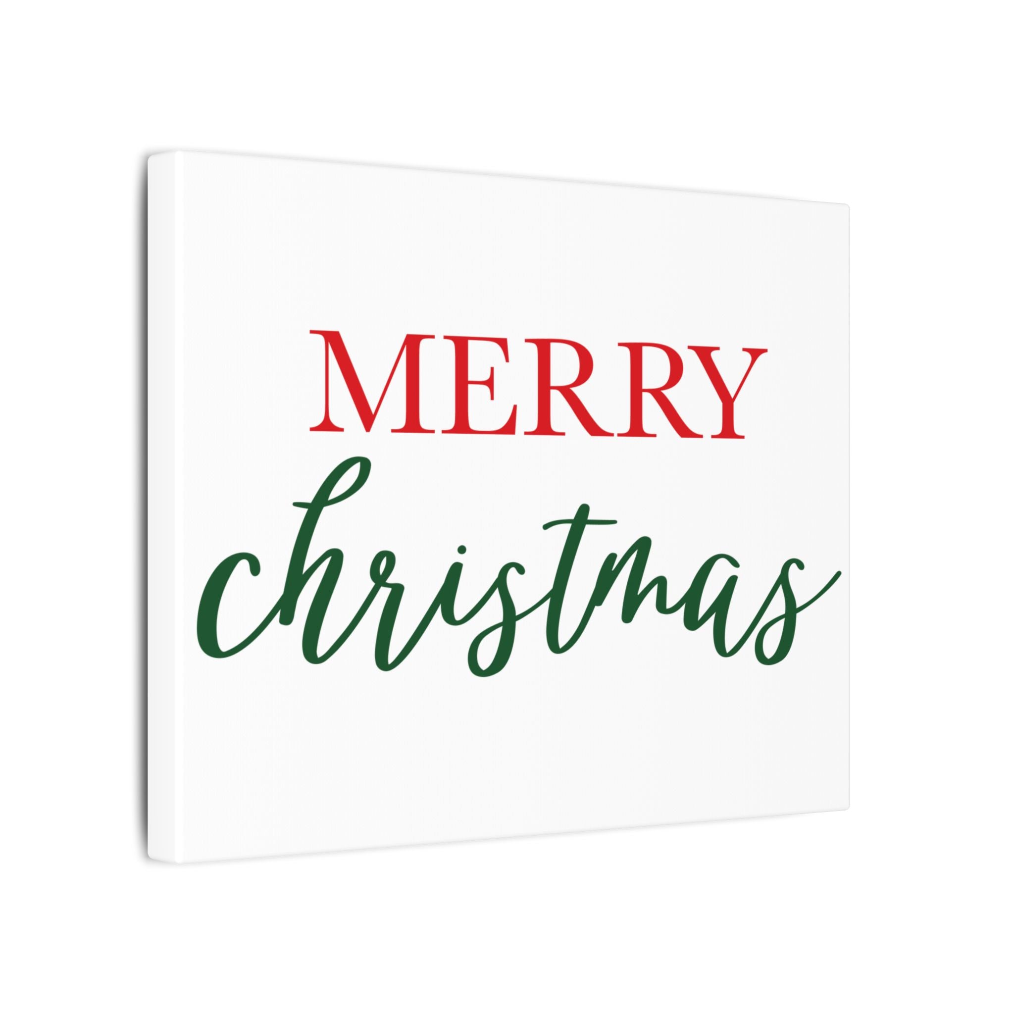 Canvas Wall Art: Holiday - Merry Christmas