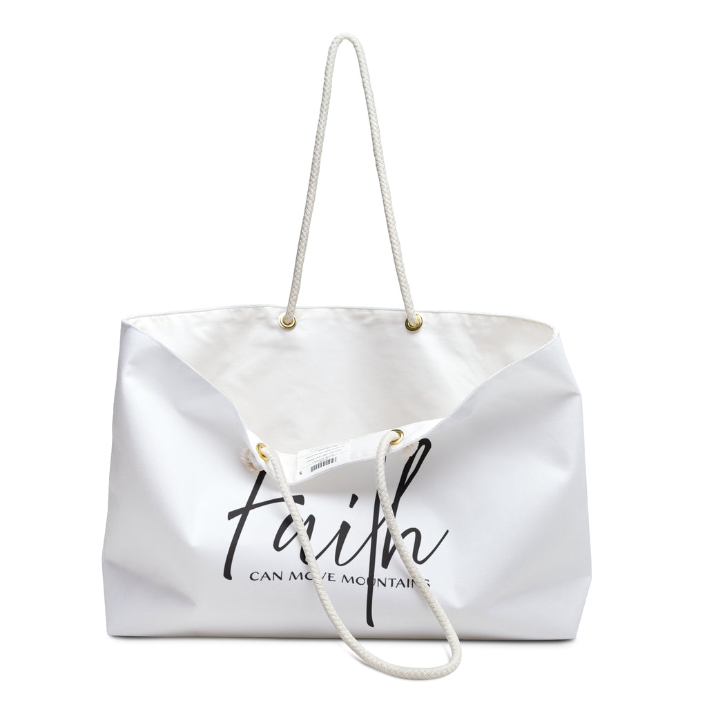 Weekender Bag: Inspirational - Faith Can Move Mountains