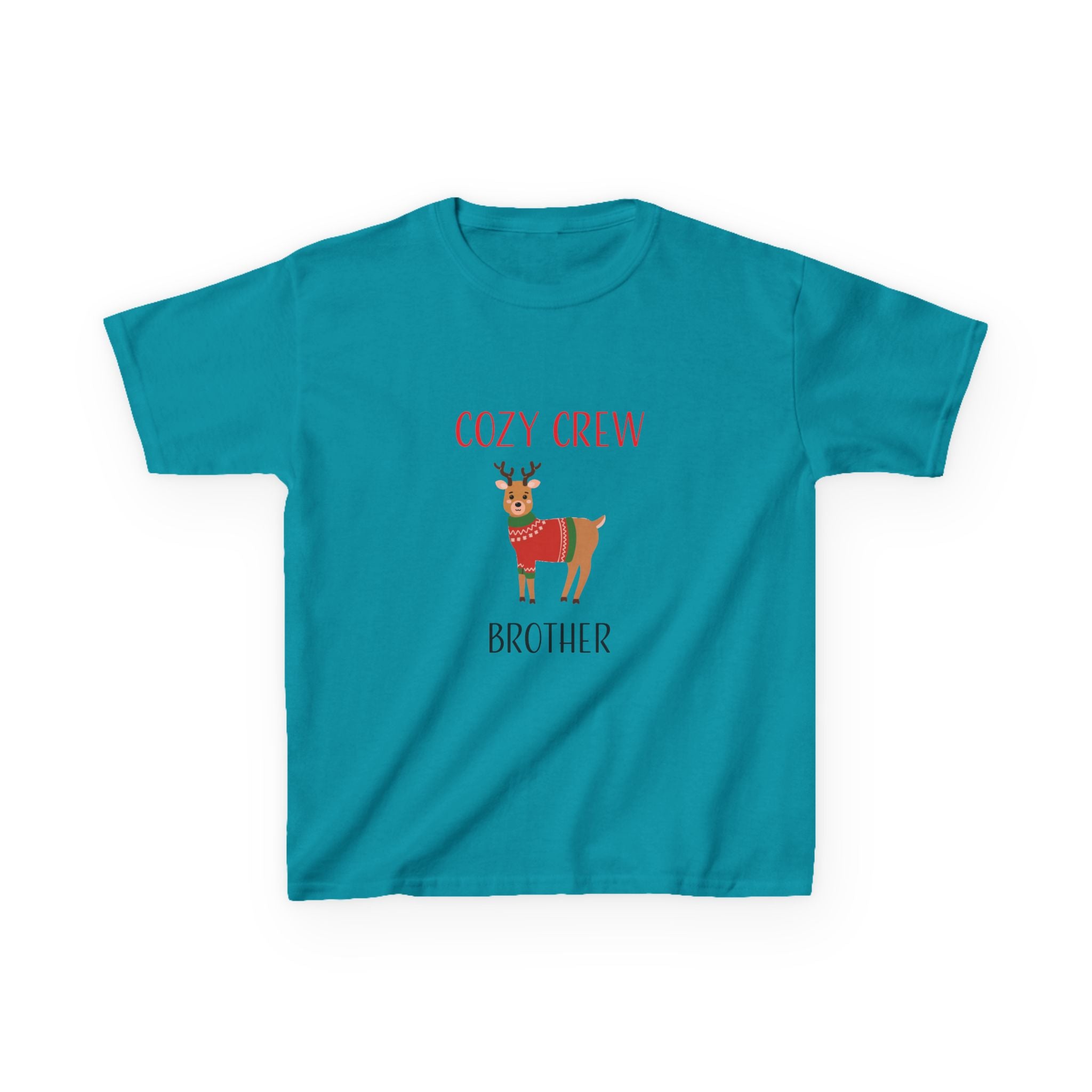 Teeshirt: Cozy Crew Reindeer Brother (Kids)
