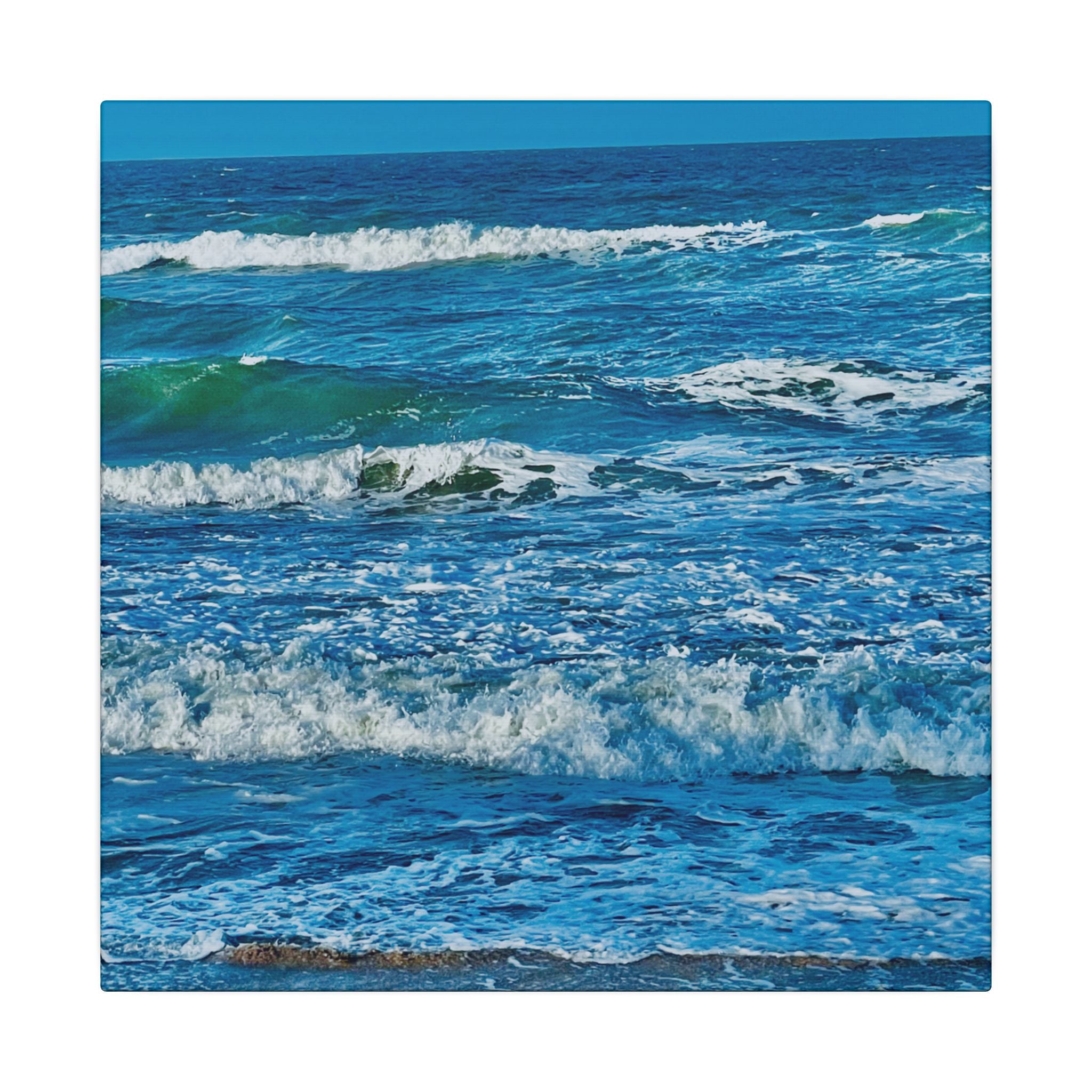 Canvas Print: Ocean Waves - Ormond-By-The Sea