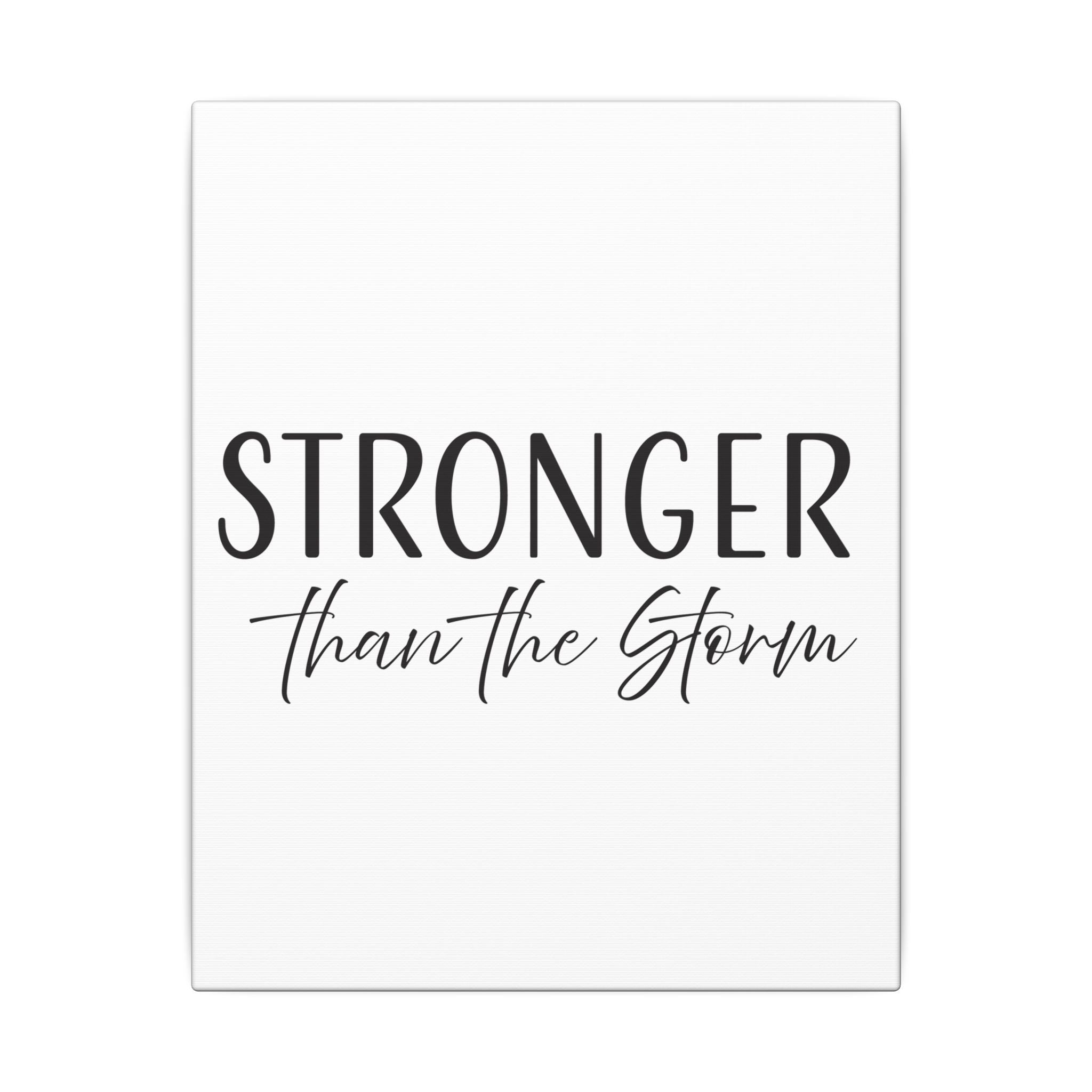 Canvas Wall Art:  Inspirational - Stronger Than the Storm