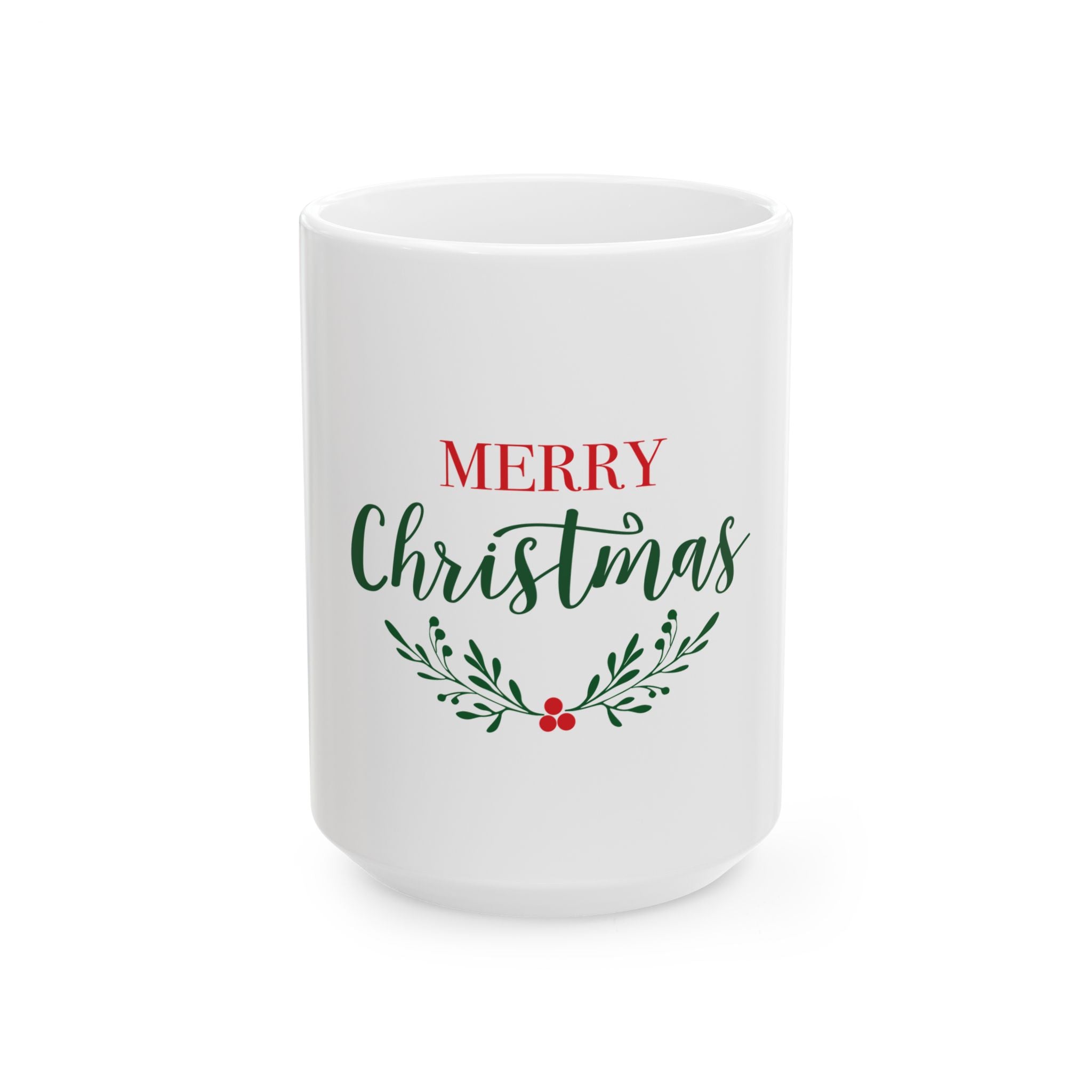 Cermamic Mug: Merry Christmas Script